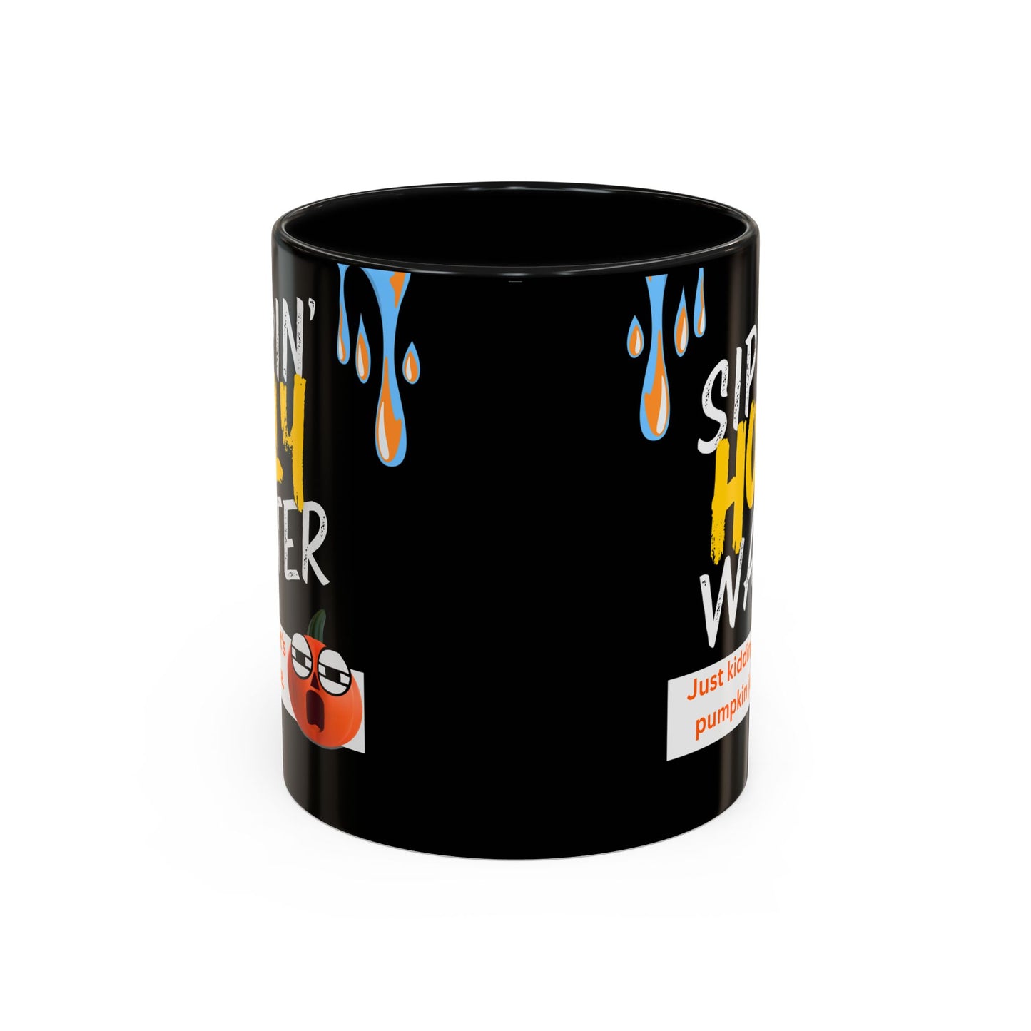 Sippin' Holy Water Coffee Mug, Funny Pumpkin Juice Mug, Halloween Coffee Cup, Unique Gift for Fall, Cute Office Mug, Quirky Kitchenware