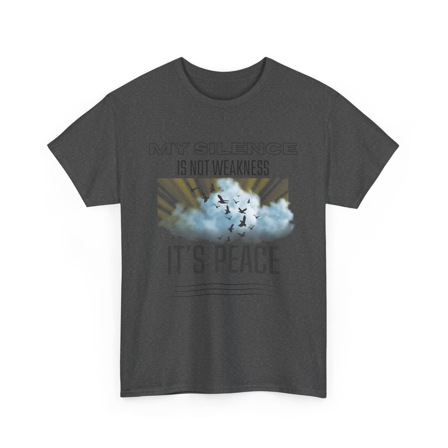 Inspirational Male Graphic Tee, Motivational Shirt, Casual Wear, Gifts for Friends, Peaceful Message, Everyday Comfort
