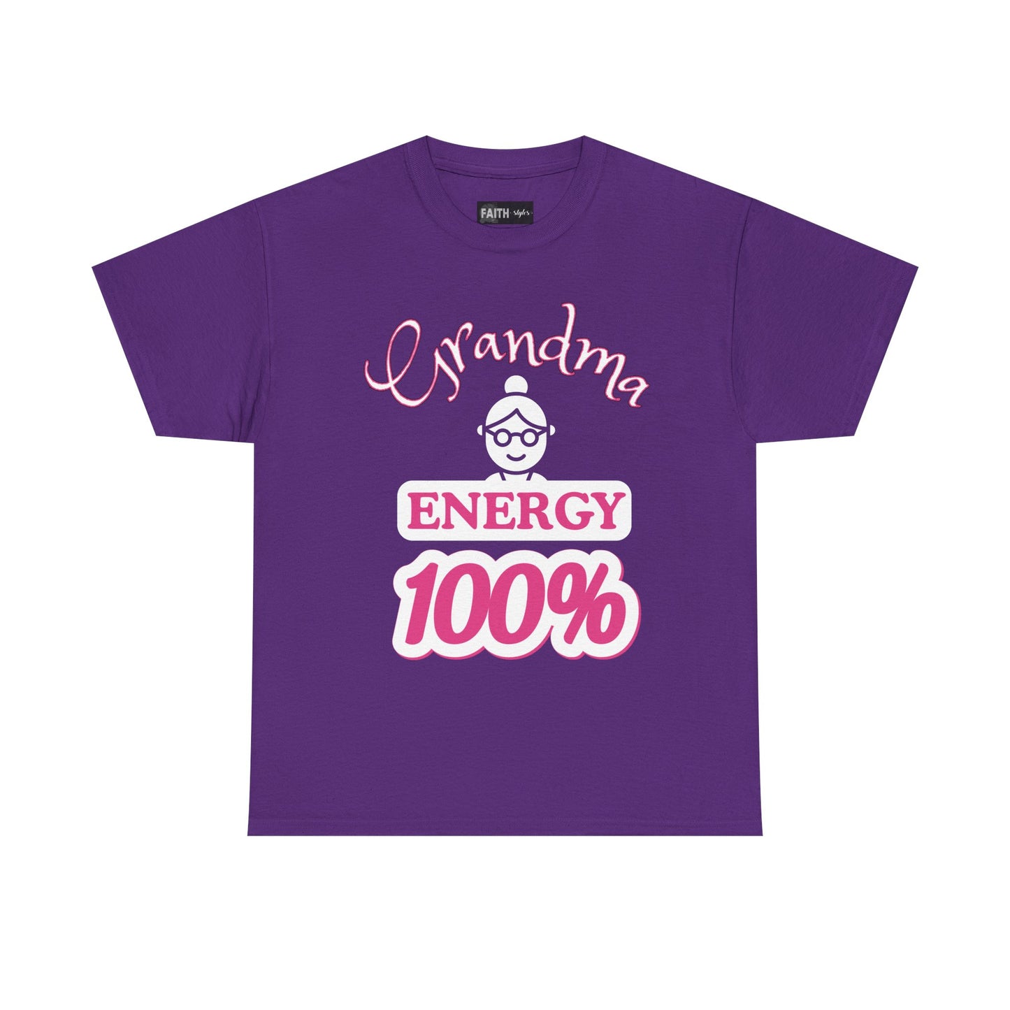 Fun Grandma Energy T-Shirt, Gift for Grandmothers, Casual Tee, Family Reunion Wear, Cute Gift for Mother's Day, Humor Shirt