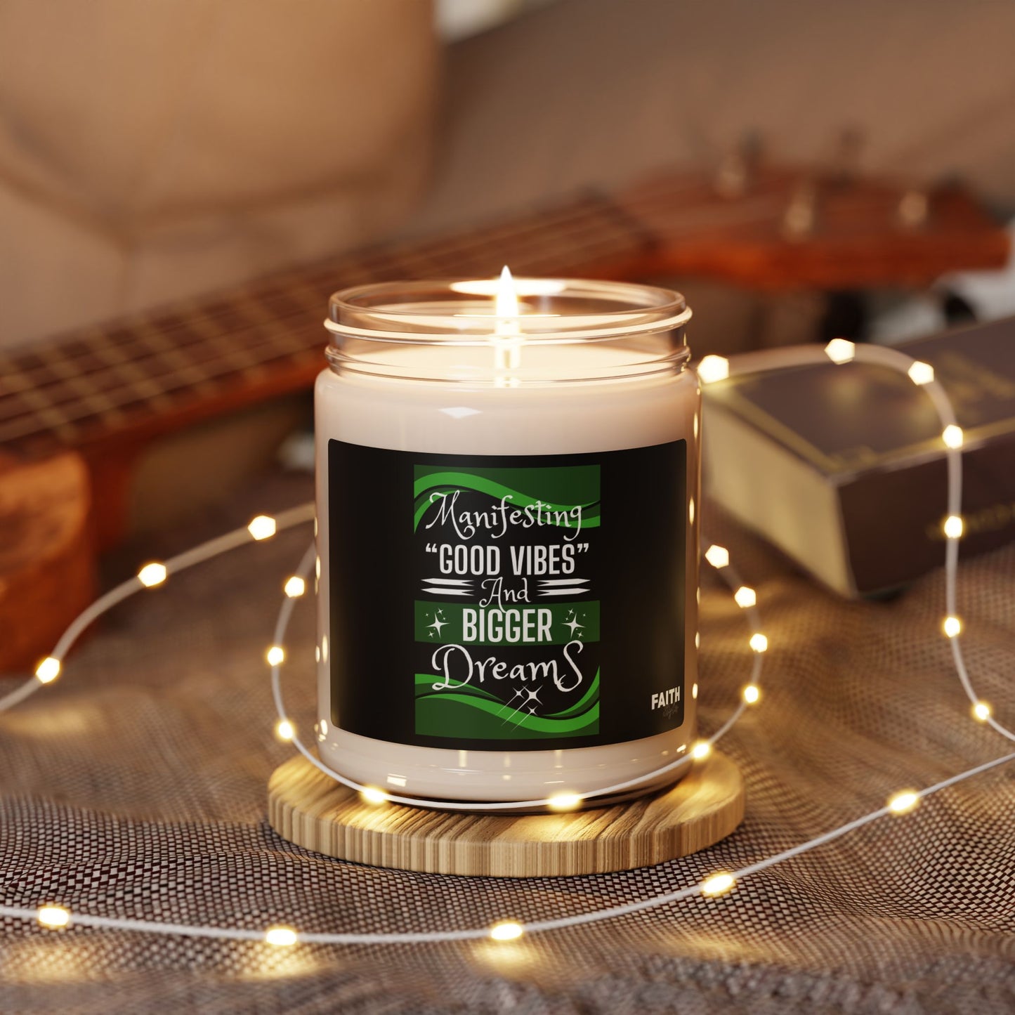FaithStyles "GOOD VIBES" Scented Soy Candle, 9oz