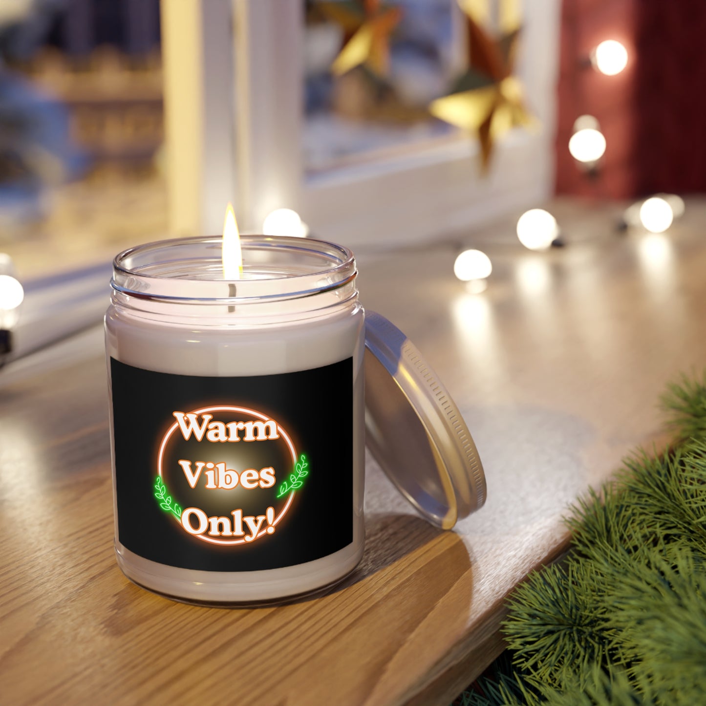 Warm Vibes Only! Scented Soy Candle, Relaxation Gift, Home Decor, Aromatherapy, Cozy Atmosphere