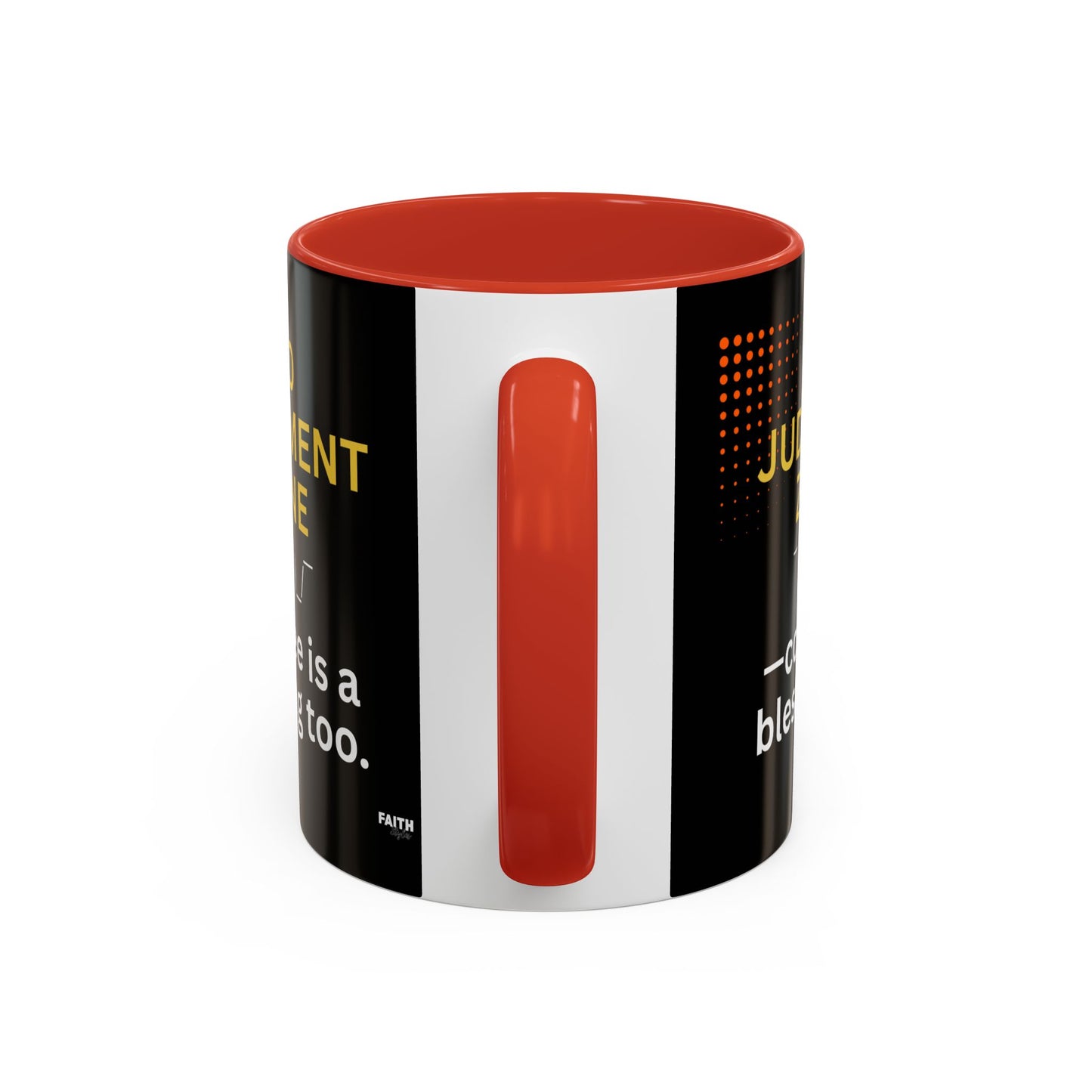 FaithStyles No Judgment Zone Coffee Mug, Funny Gift for Coffee Lovers, Unique Java Cup, Perfect for Birthdays, Inspirational Drinkware