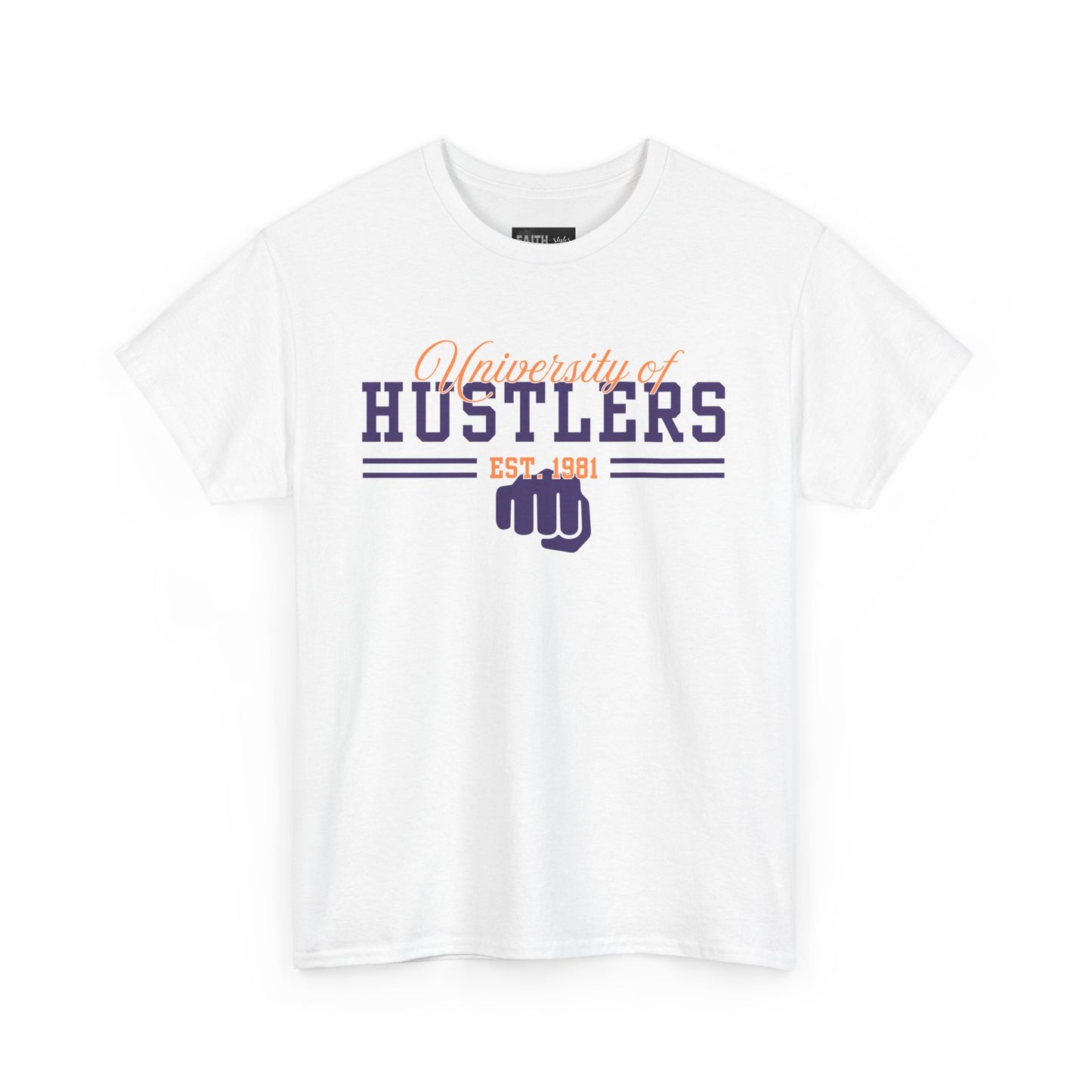 Hustlers Unisex Heavy Cotton Tee, Motivational T-Shirt for Entrepreneurs, Gift for Graduates, Streetwear, Casual Wear, Everyday Style
