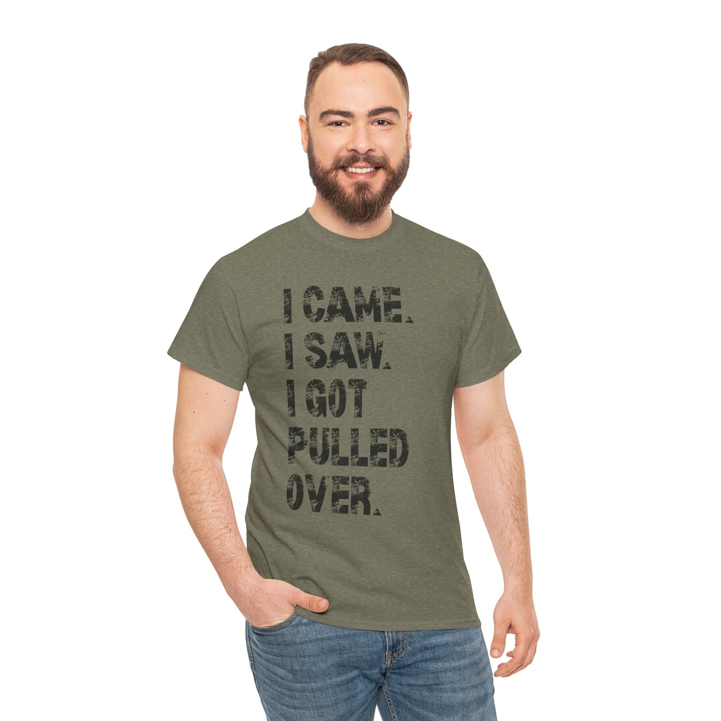 Funny Quirky Cotton Tee, Unisex Humor Tee, I Came I Saw Tee, Gift for Friends, Casual Wear