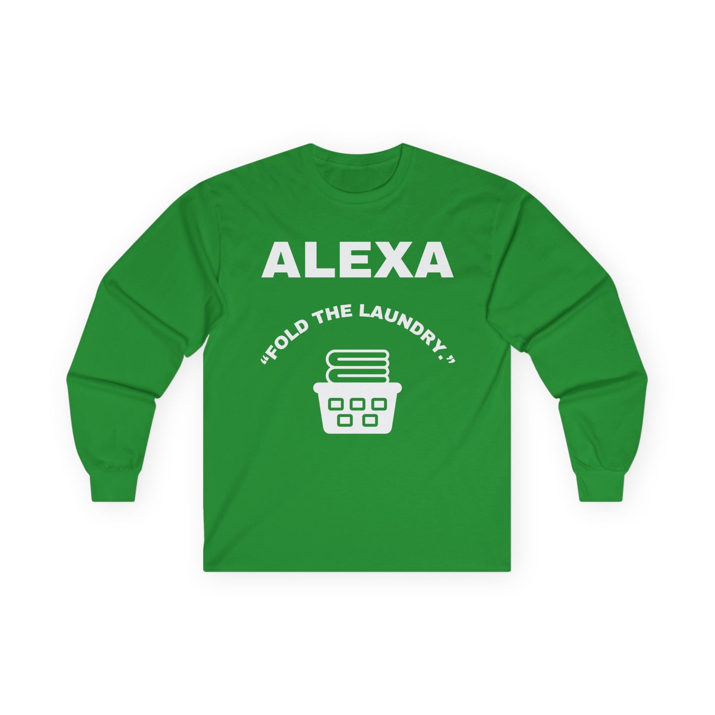 Funny Laundry Long Sleeve Tee, Gift for Mom, Birthday Gift, Homeowner Shirt, Casual Wear, Laundry Humor Tee, Daily Use