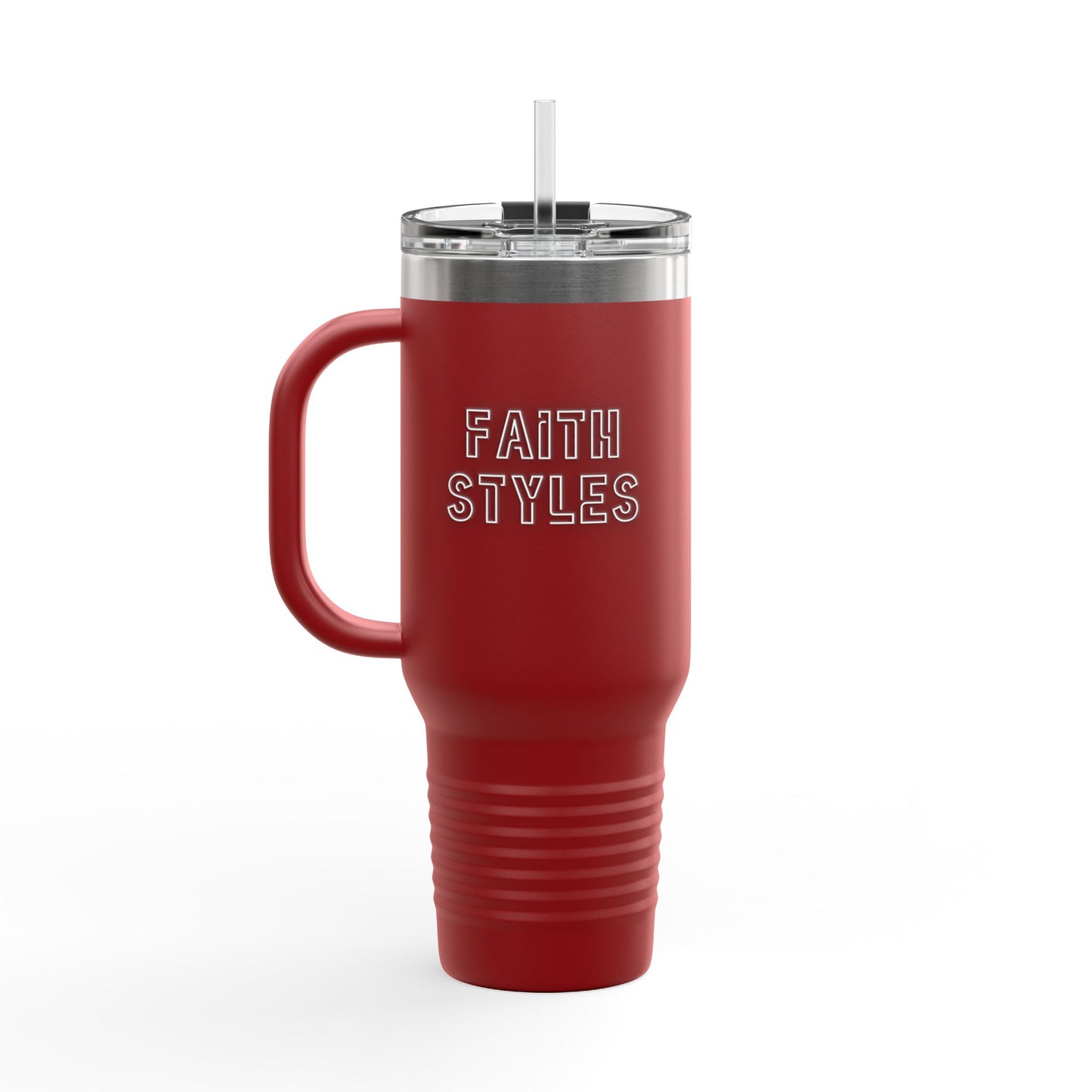 "WHEN THEY GO LOW..." Insulated Travel Mug, 40oz