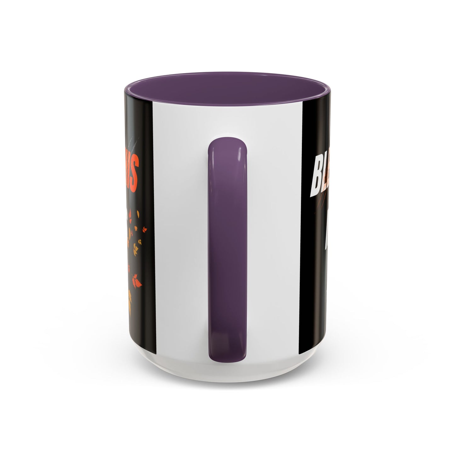 Bless This Mess Coffee Mug, Autumn Mug, Funny Mug Gift, Black Ceramic Mug, Fall Coffee Cup