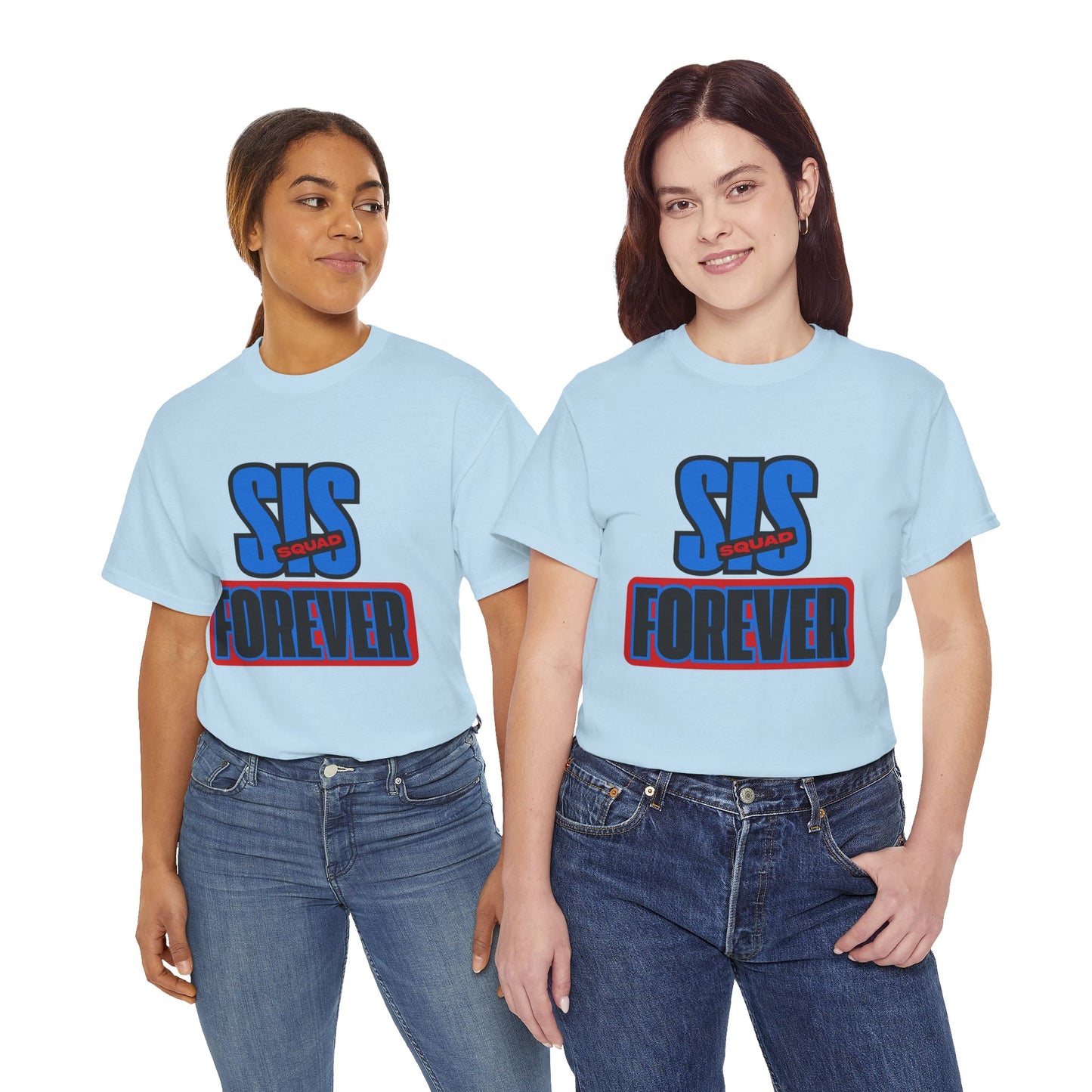Unisex Heavy Cotton Tee - 'SUS Squad Forever' Graphic Tee, Casual Wear, Gift for Friends, Funny T-Shirt for Events, Streetwear Fashion