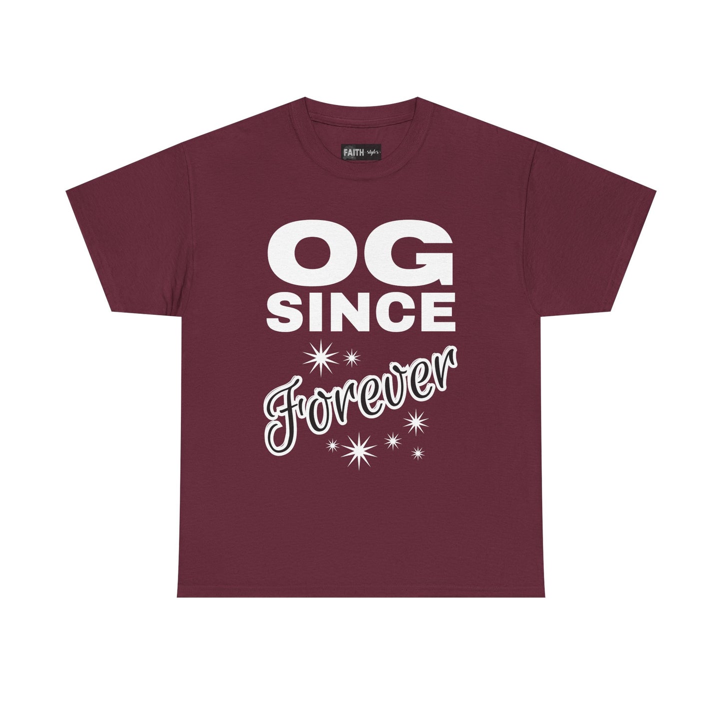 Grandpa Heavy Cotton Tee - OG Since Forever, Casual Tee, Trendy Graphic Shirt, Gift for Friends, Streetwear Fashion