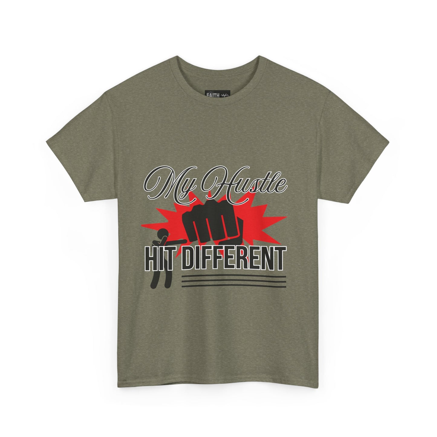 My Hustle Hits Different Cotton Tee, Motivational T-Shirt, Unisex Casual Wear, Gift for Entrepreneurs, Hustle Culture Apparel, Workout Shirt
