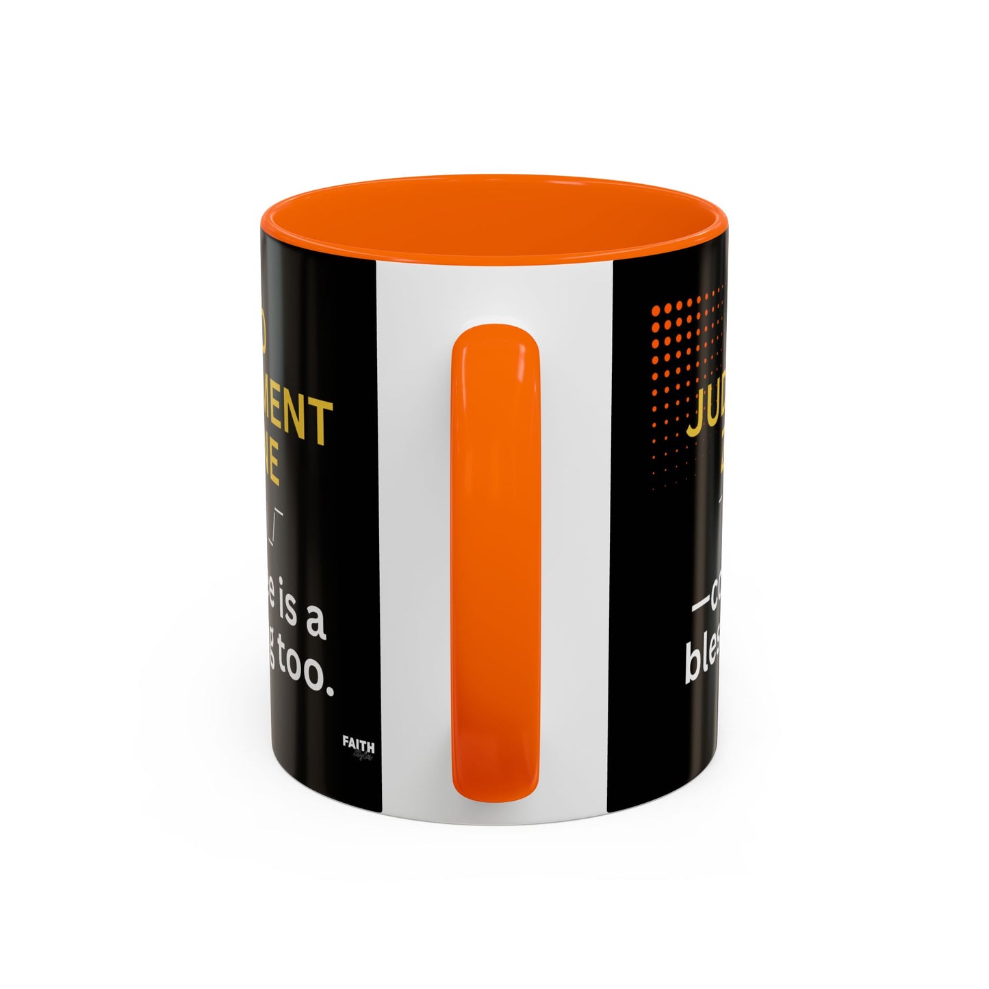 FaithStyles No Judgment Zone Coffee Mug, Funny Gift for Coffee Lovers, Unique Java Cup, Perfect for Birthdays, Inspirational Drinkware