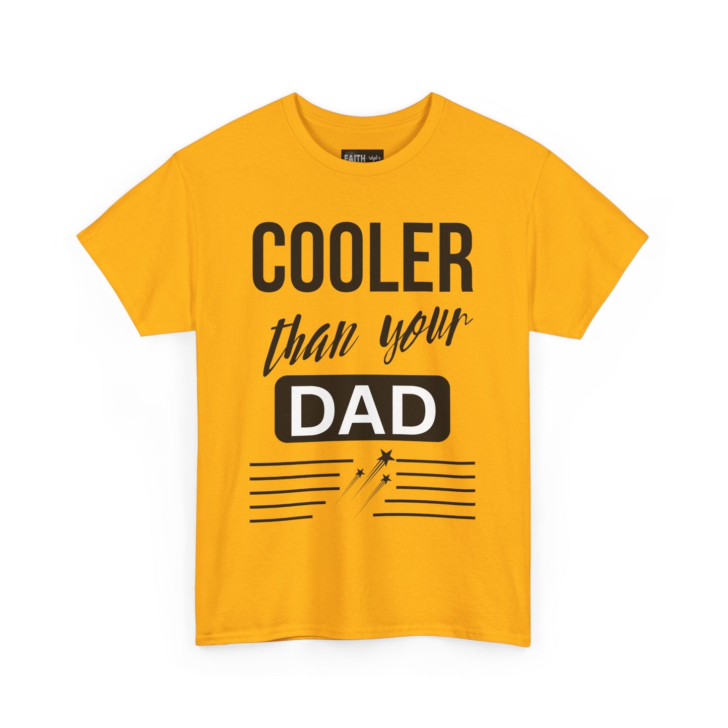 Cooler Than Your Dad Tee - Funny Gift for Dads, Unisex Cotton T-Shirt, Father's Day, Birthday, Casual Wear, Gift for Him, Dad Humor