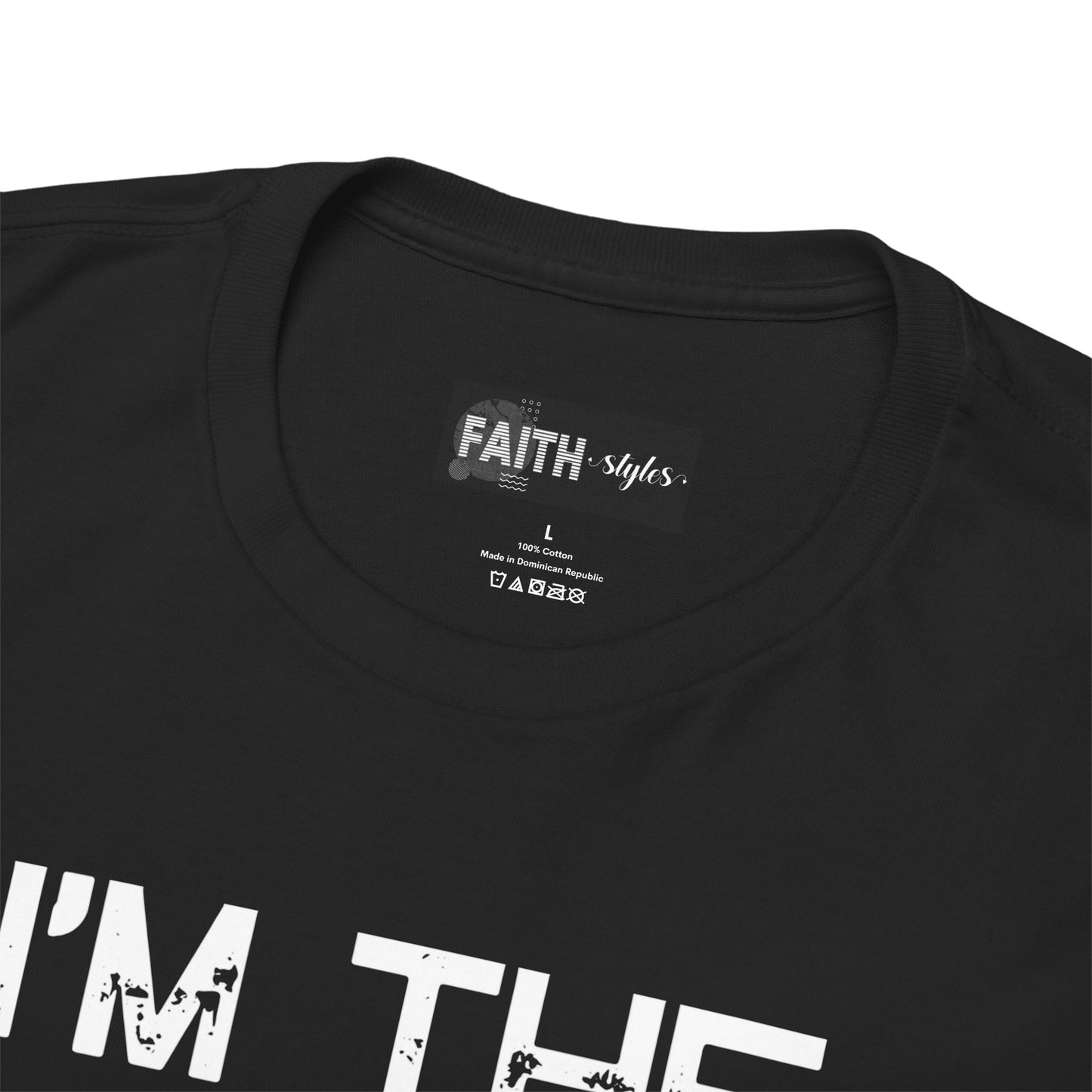 I'm the Favorite Unisex Heavy Cotton Tee, Funny Tee Shirt for Friends, Family Gift, Humor Top, Casual Wear, Birthday Gift, Everyday Comfort