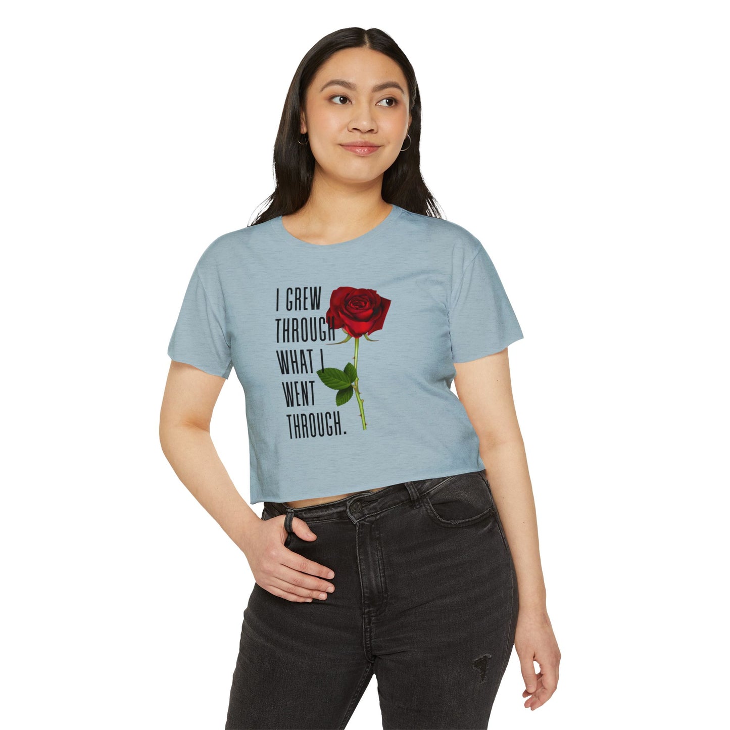 Empowering Women's Festival Crop Top, Inspirational Shirt, Gift for Her, Summer Fashion, Bohemian Style, Affirmation Tee