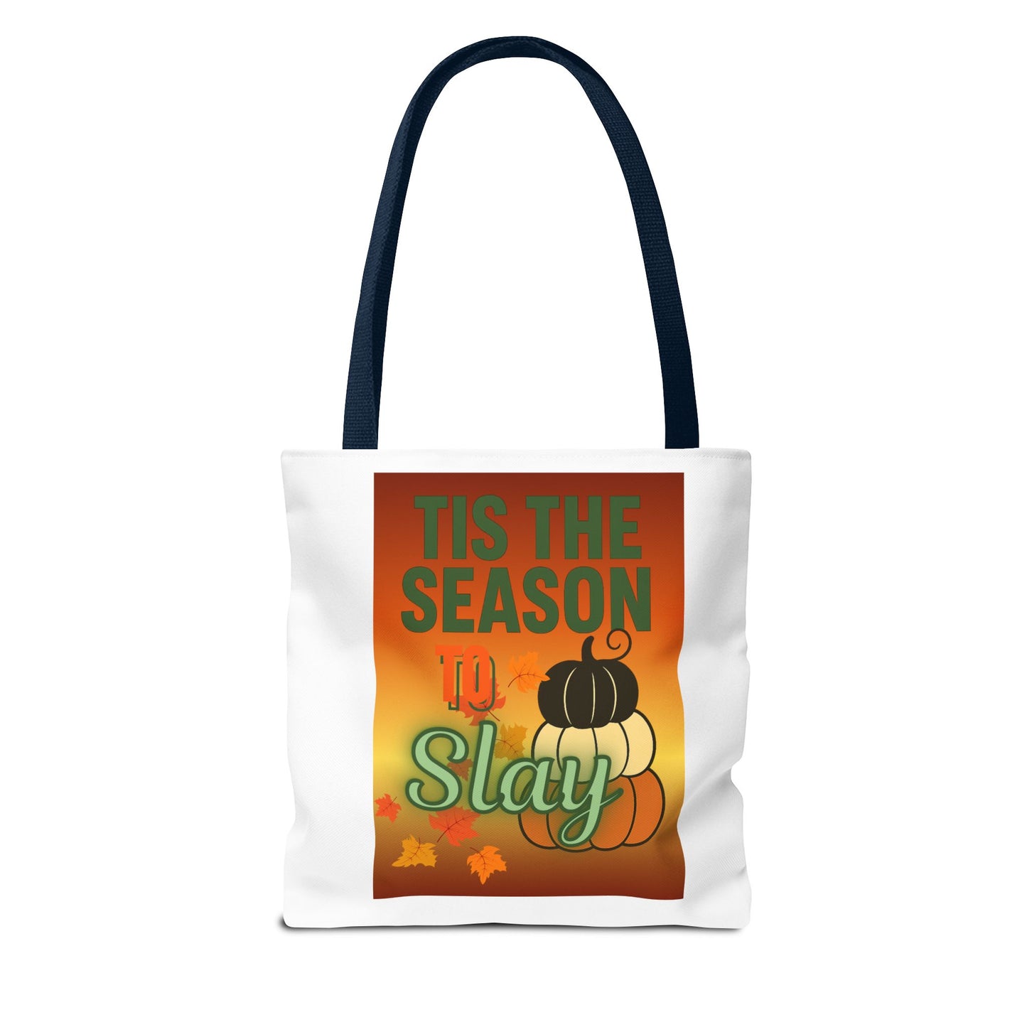 FaithStyles Seasonal Tote Bag: 'Tis the Season to Slay | Fall Shopping Bag, Halloween Tote, Autumn Handbag, Gift Bag, Eco-Friendly Tote