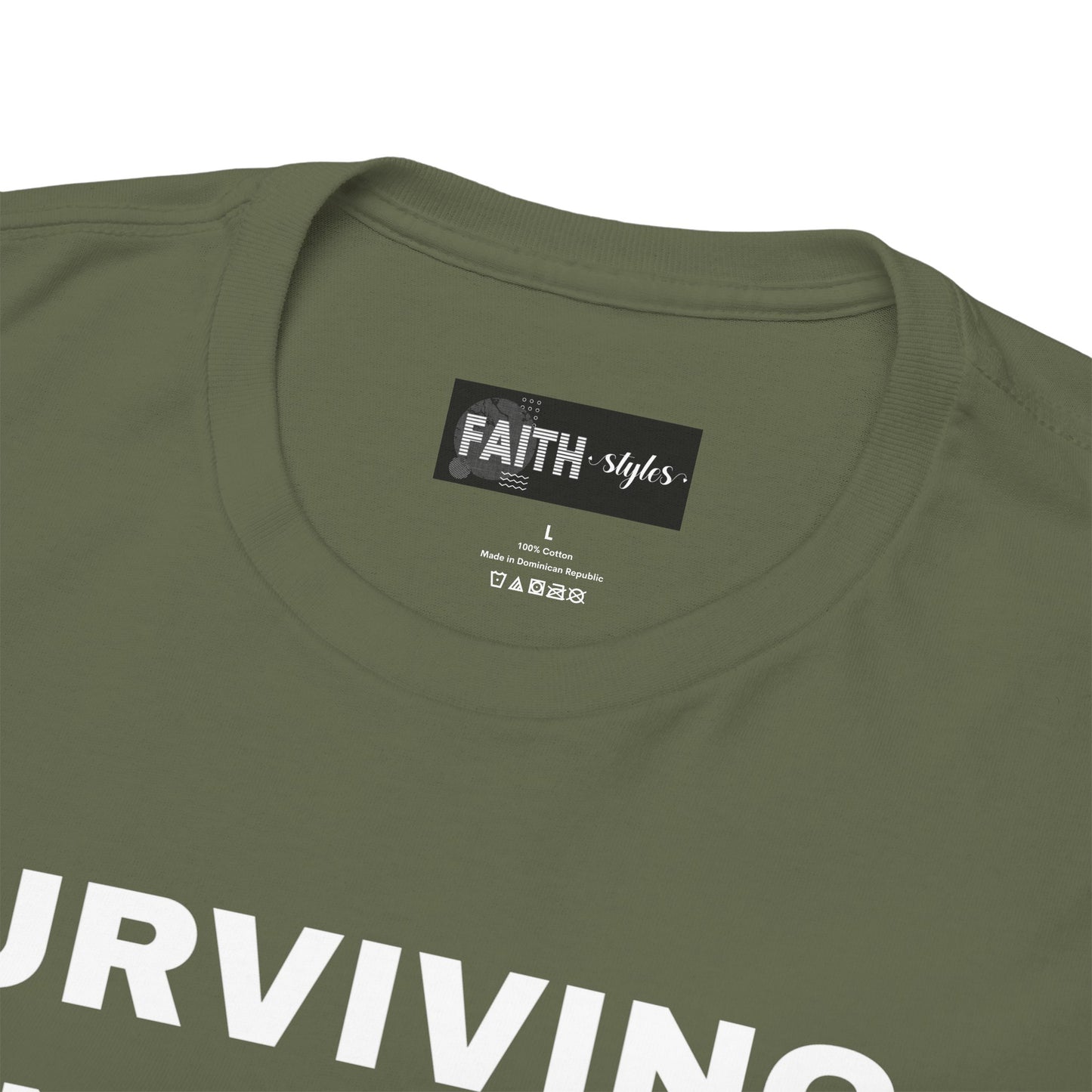 Surviving on Coffee Tee - Unisex Heavy Cotton Shirt, Funny Gift for Coffee Lovers, Perfect for Everyday Wear, Birthday & Holidays