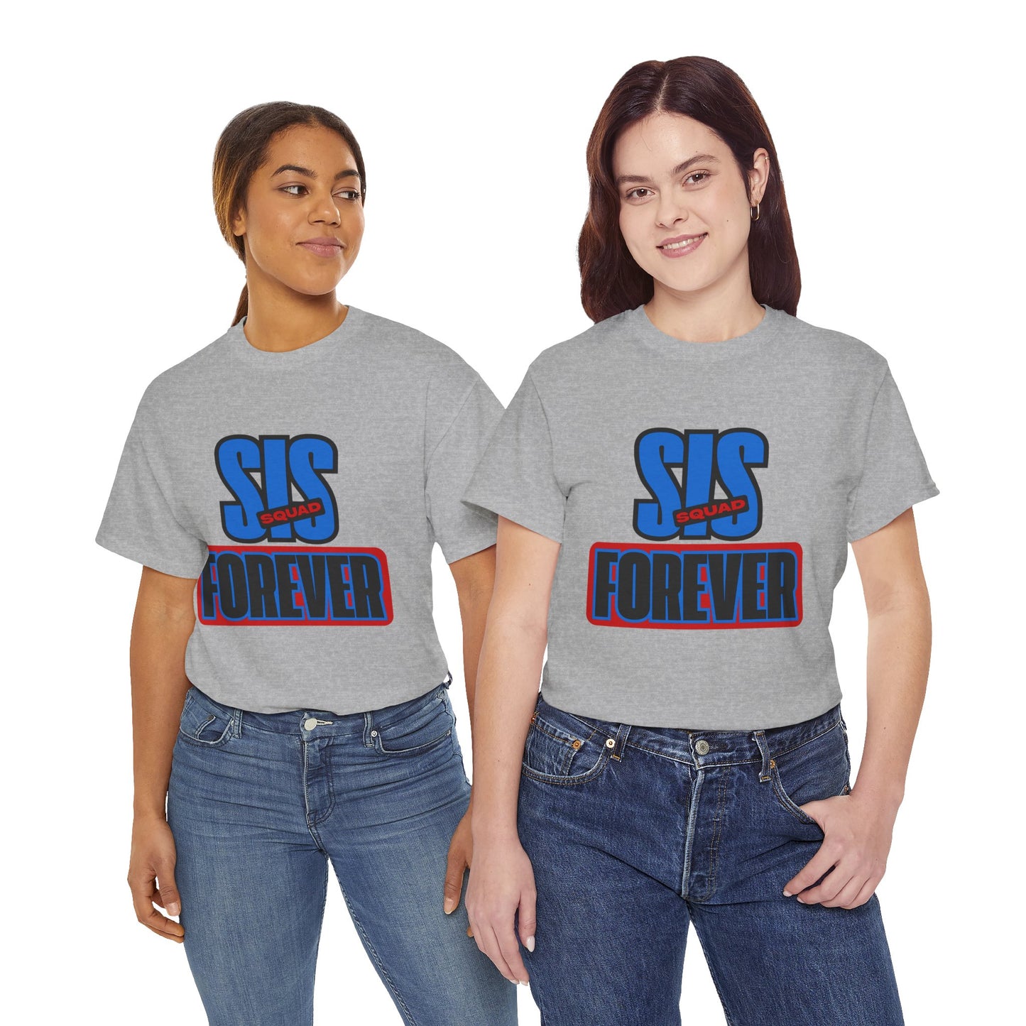 Unisex Heavy Cotton Tee - 'SUS Squad Forever' Graphic Tee, Casual Wear, Gift for Friends, Funny T-Shirt for Events, Streetwear Fashion