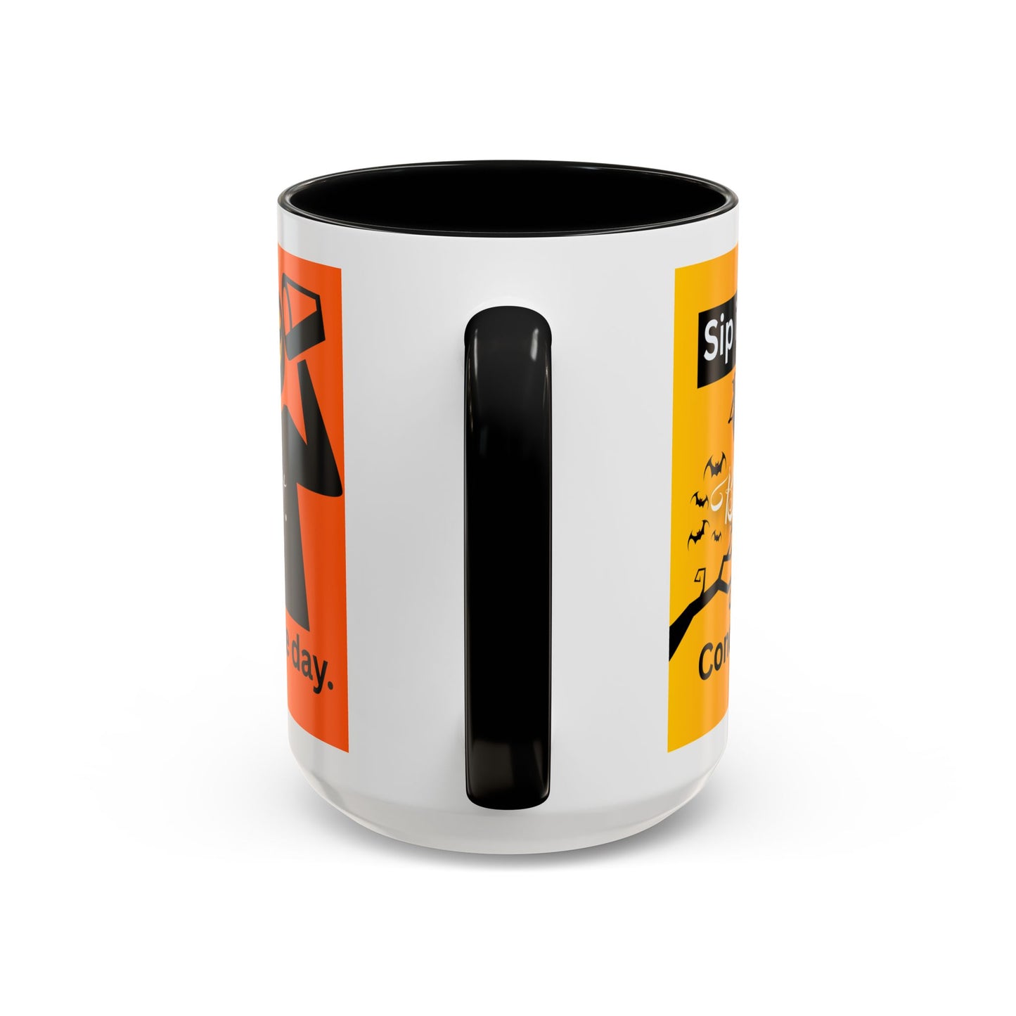 Halloween-Themed Coffee Mug, Sip It Believe It Conquer the Day, Fall Decor, Gift for Pumpkin Lovers, Autumn Kitchenware