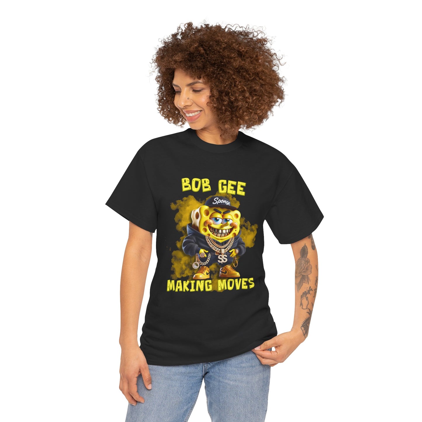 Bob Gee Making Moves Unisex Heavy Cotton Tee - Fun Graphic Tee for Streetwear Enthusiasts