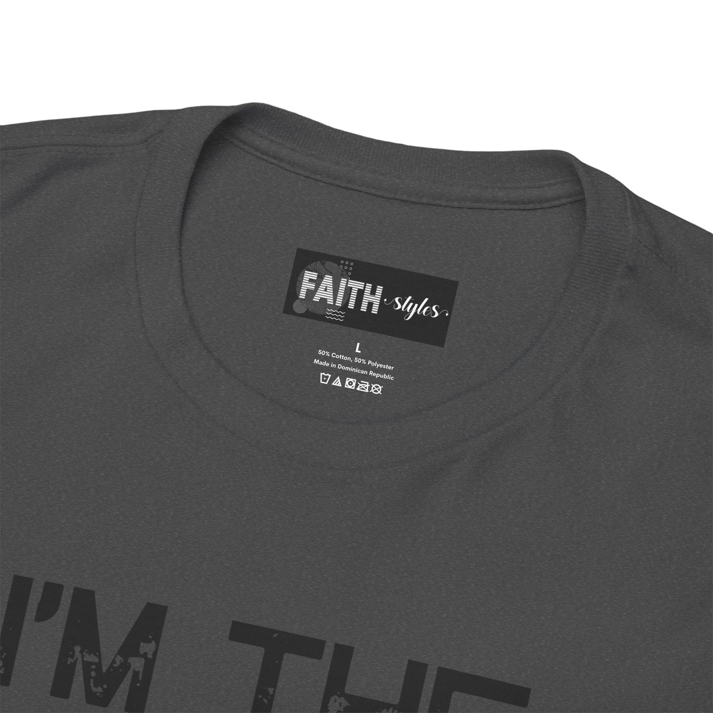 I'm the Favorite Unisex Heavy Cotton Tee, Funny Tee Shirt for Friends, Family Gift, Humor Top, Casual Wear, Birthday Gift, Everyday Comfort