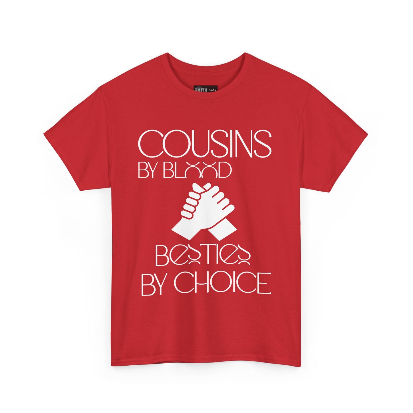 Cousins & Besties Tee, Unisex Heavy Cotton T-Shirt, Family Reunion Apparel, Friendship Gift, Casual Wear, Summer Style