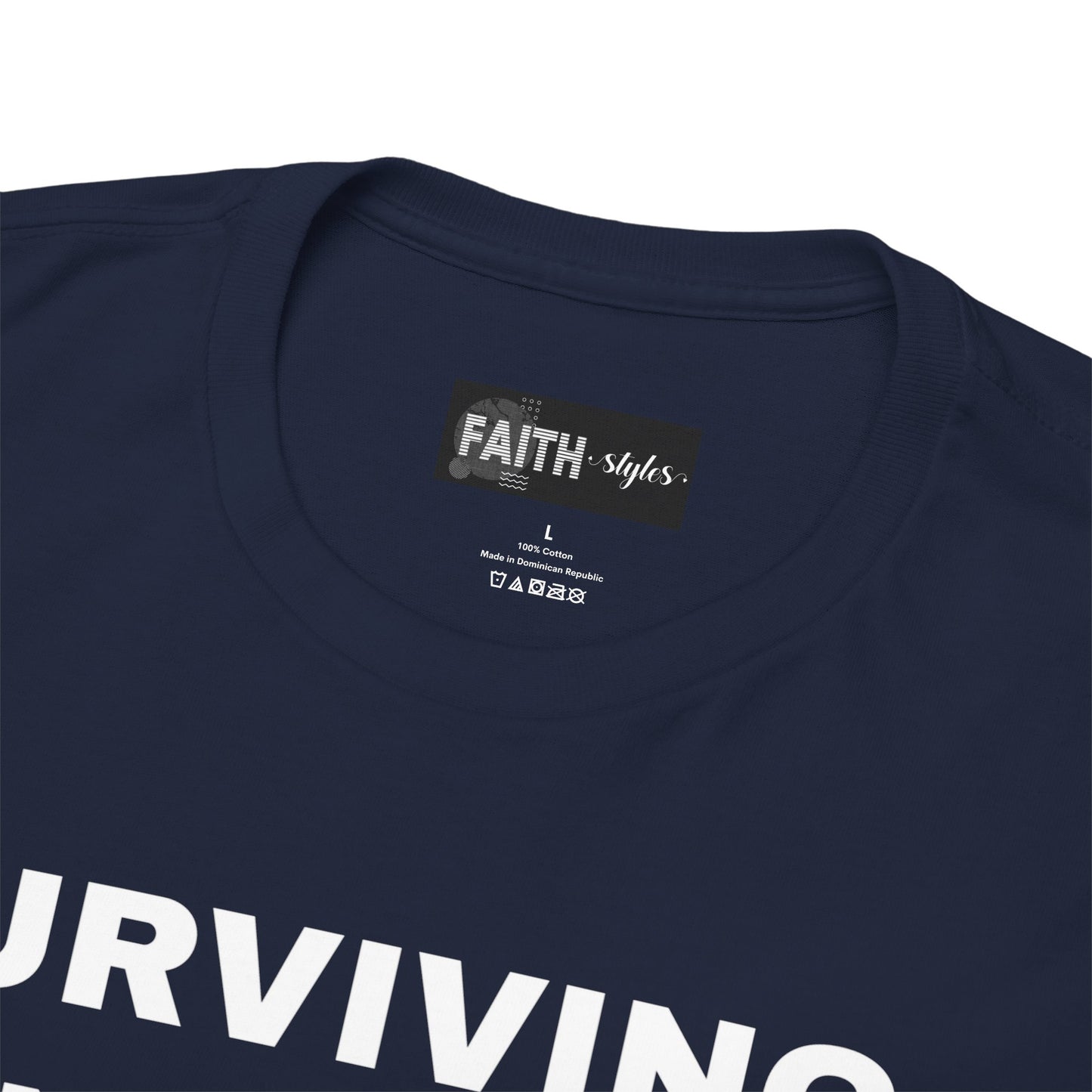 Surviving on Coffee Tee - Unisex Heavy Cotton Shirt, Funny Gift for Coffee Lovers, Perfect for Everyday Wear, Birthday & Holidays
