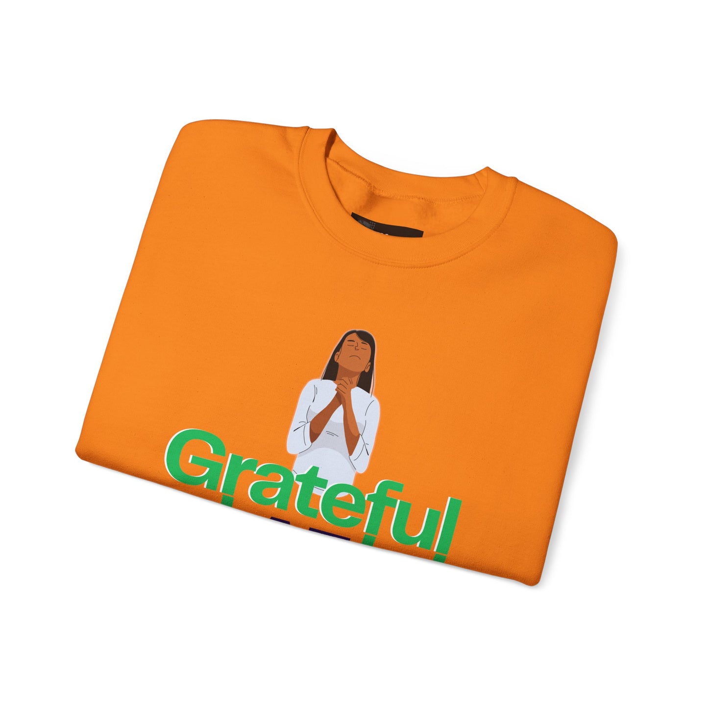 Women Grateful AF Crewneck Sweatshirt | Cozy Unisex Pullover for Thanksgiving, Gifts, and Everyday Wear