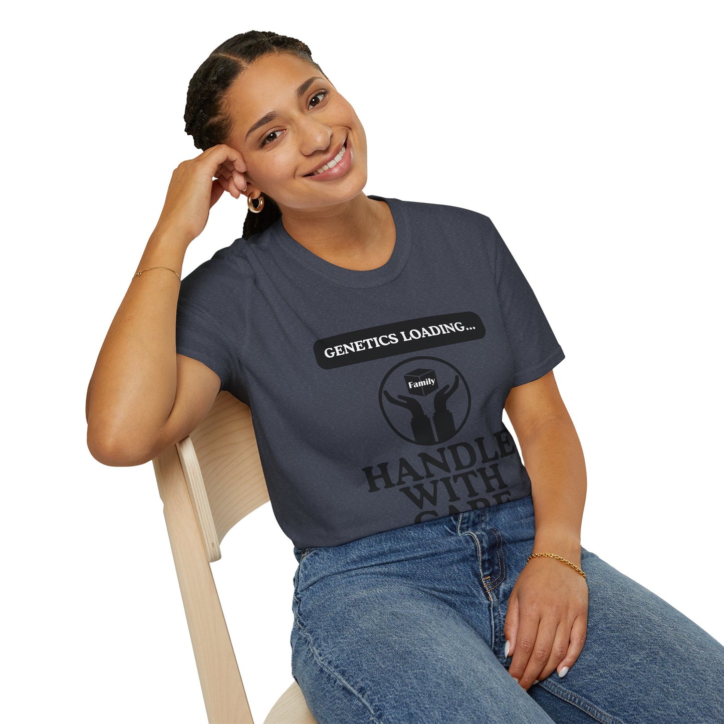 Genetics Loading T-Shirt, Funny Genetics Tee, Gift for Science Lovers, Unisex Humor Shirt, Casual Wear for Every Occasion