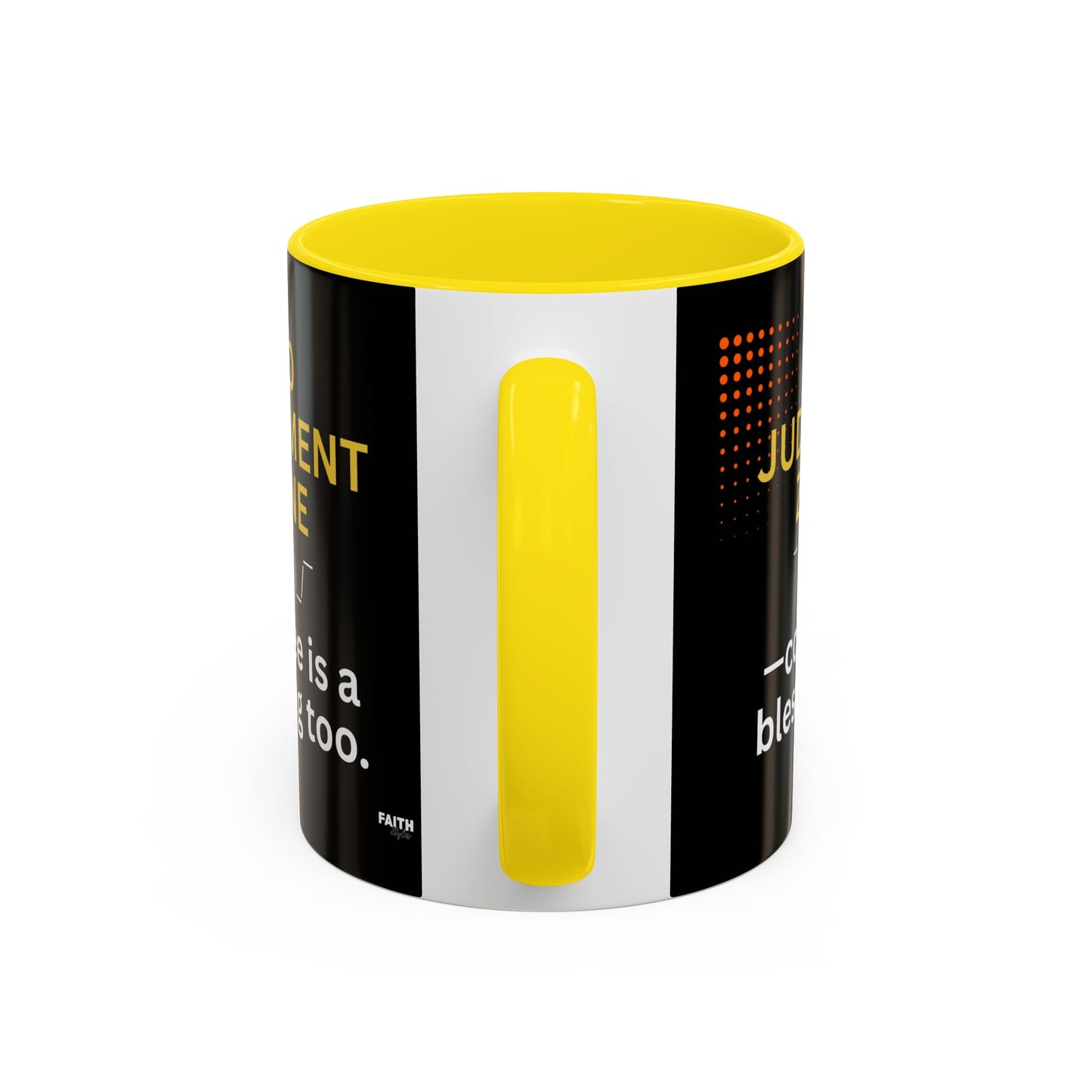 FaithStyles No Judgment Zone Coffee Mug, Funny Gift for Coffee Lovers, Unique Java Cup, Perfect for Birthdays, Inspirational Drinkware
