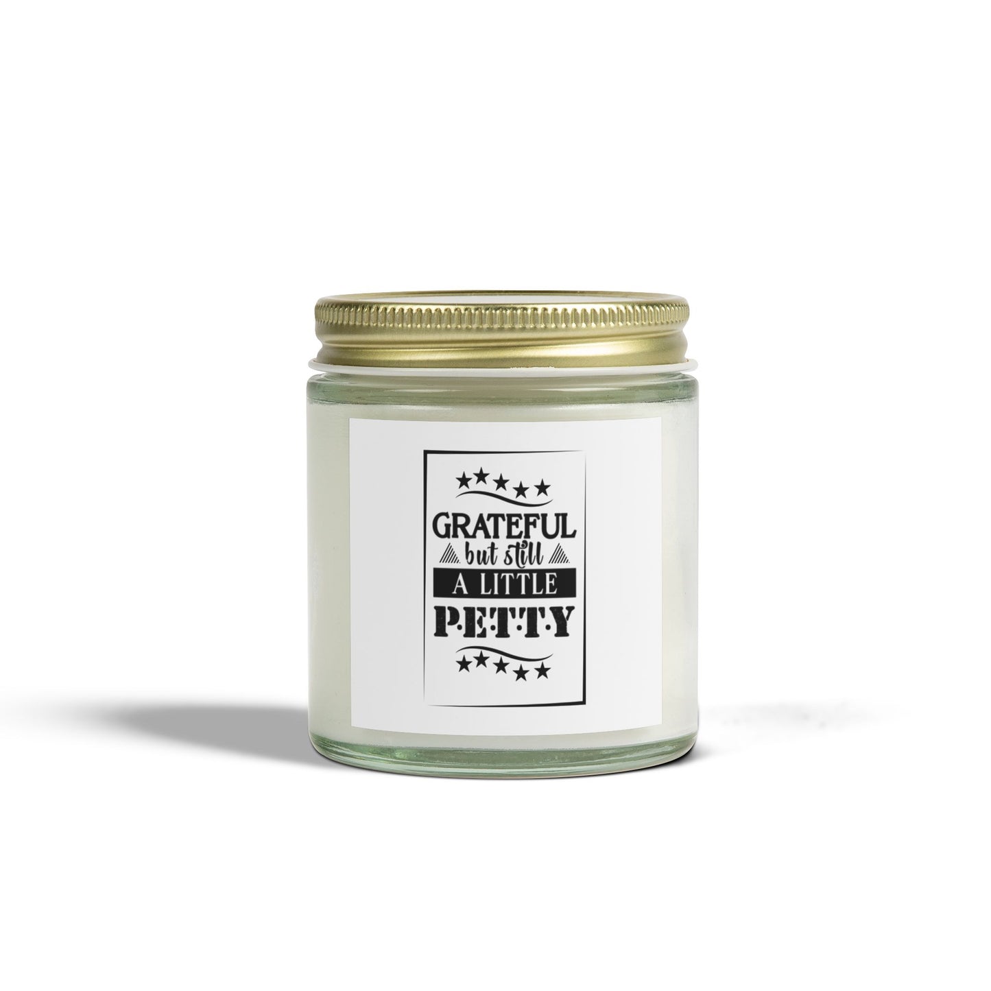 "GRATEFUL..." Scented Candles, Coconut Apricot Wax (4oz, 9oz)