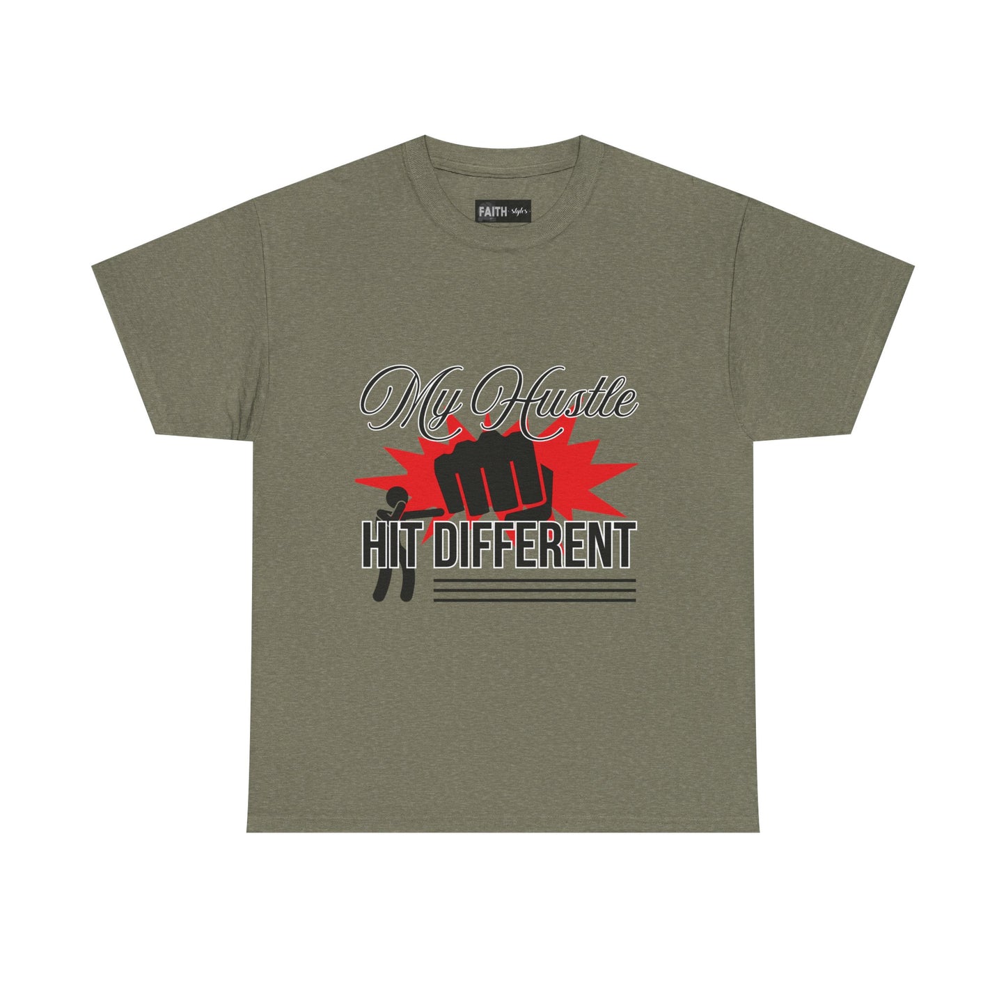 My Hustle Hits Different Cotton Tee, Motivational T-Shirt, Unisex Casual Wear, Gift for Entrepreneurs, Hustle Culture Apparel, Workout Shirt