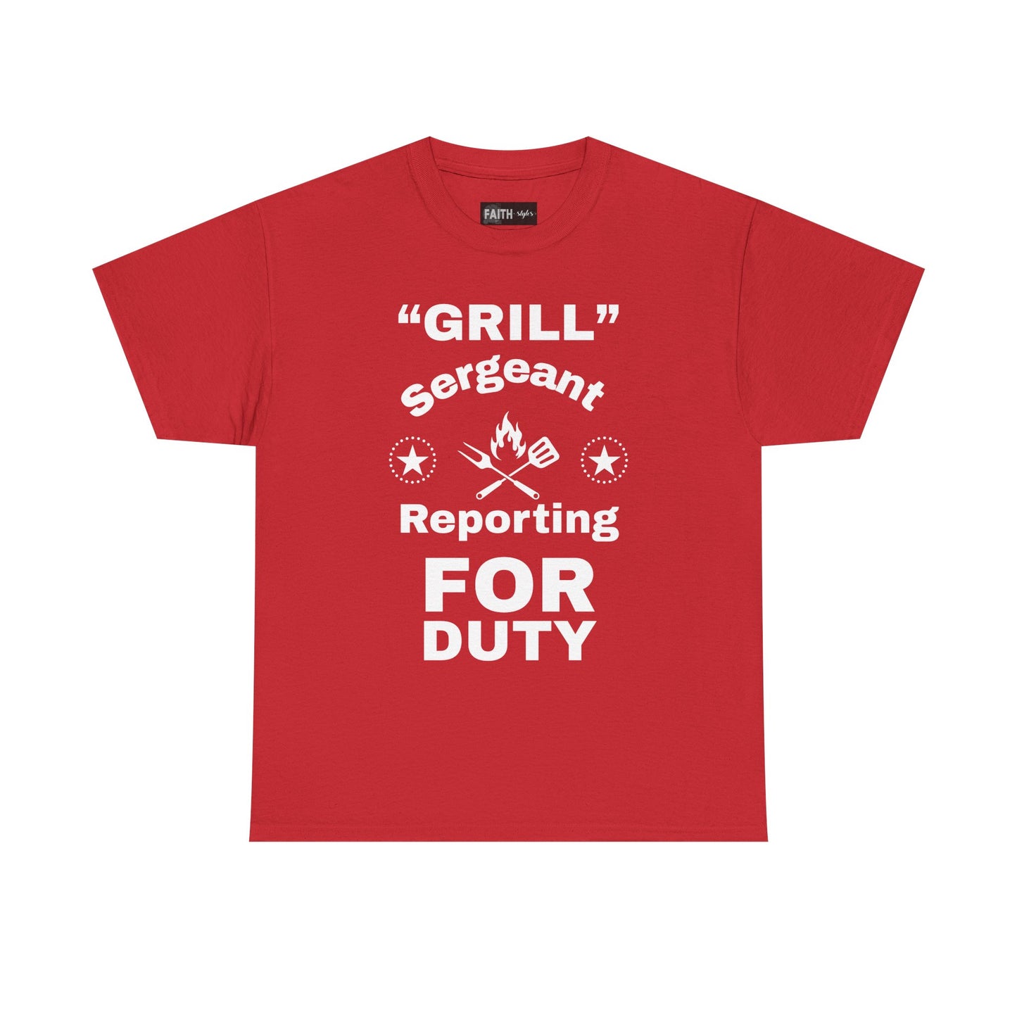 Grill Sergeant Tee - Perfect for BBQs, Father's Day Gift, Unisex Cotton T-Shirt, Outdoor Parties, Cooking Enthusiasts