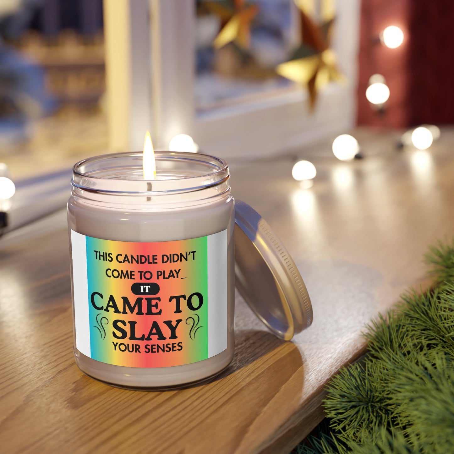 Vibrant Soy Candles with Playful Scent