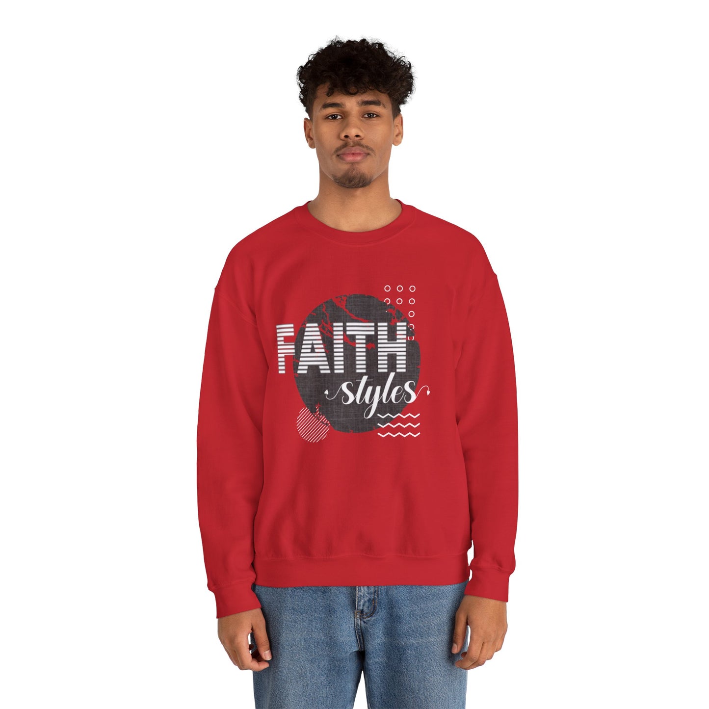Faith Styles Unisex Heavy Blend™ Crewneck Sweatshirt - Cozy Spiritual Apparel for Everyday Wear, Gift for Friends, Comfort