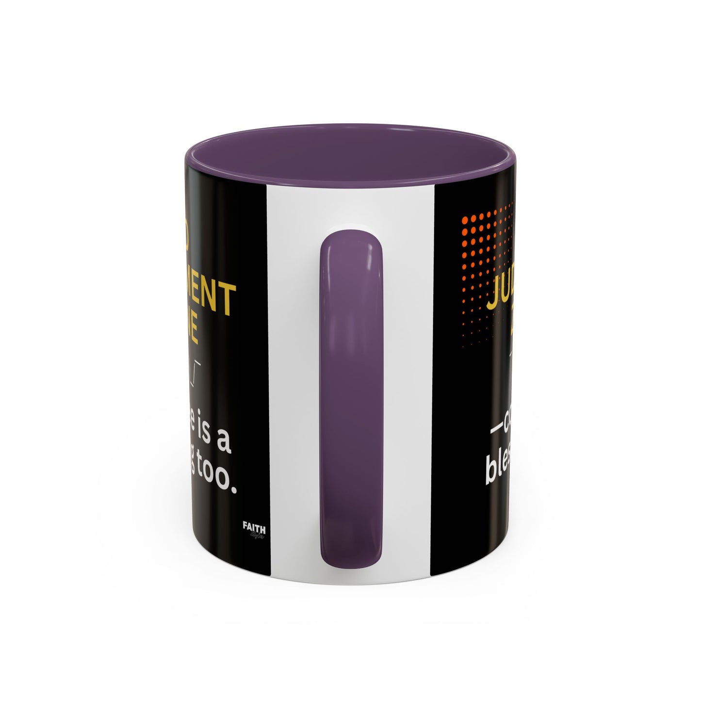 FaithStyles No Judgment Zone Coffee Mug, Funny Gift for Coffee Lovers, Unique Java Cup, Perfect for Birthdays, Inspirational Drinkware