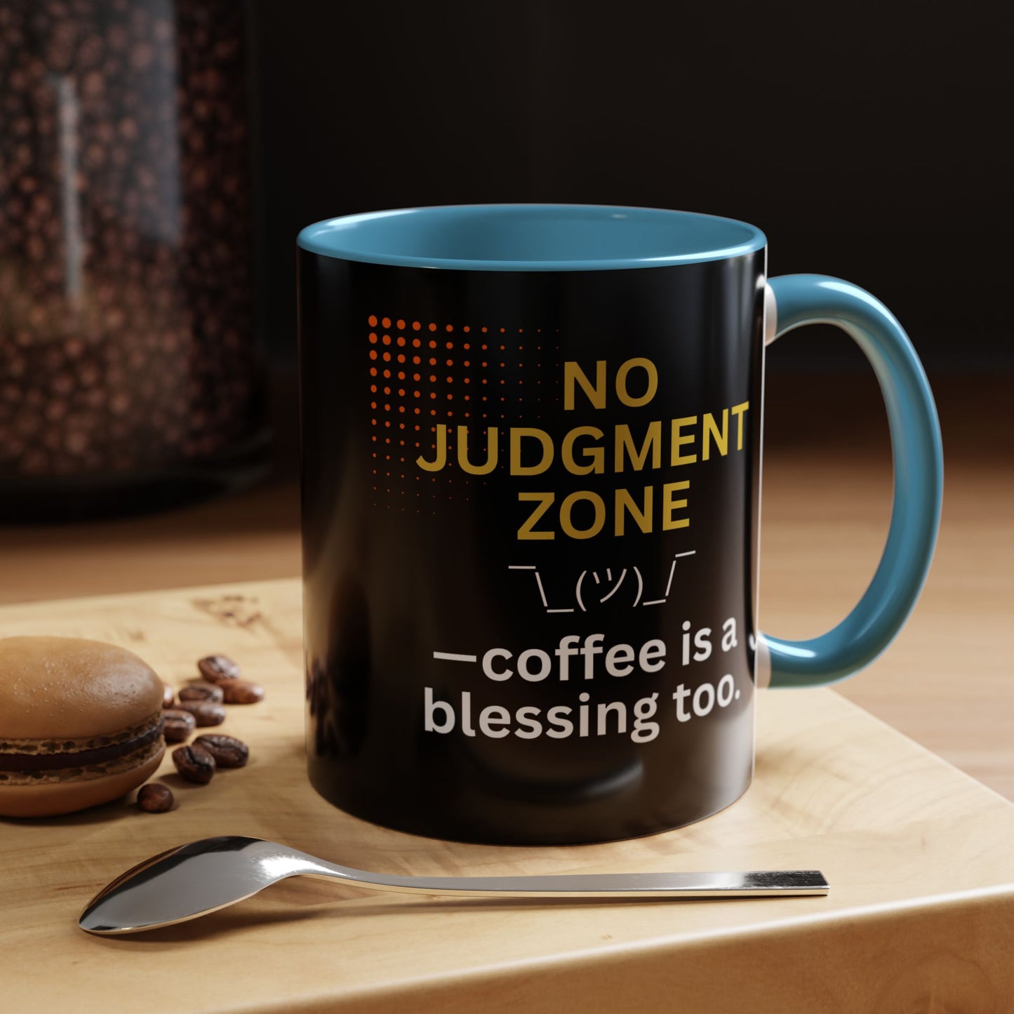 No Judgment Zone Coffee Mug, Funny Gift for Coffee Lovers, Unique Java Cup, Perfect for Birthdays, Inspirational Drinkware