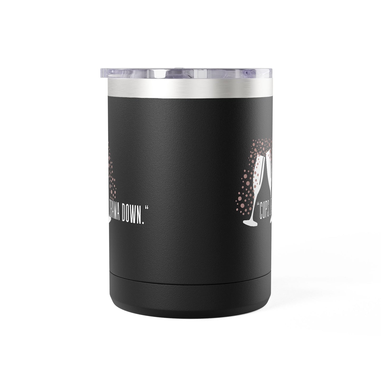 Celebratory Coffee Mug Tumbler, Cheers Gift for Friends, 15oz Drinkware for Parties, Birthdays, Wedding, Fun Gatherings
