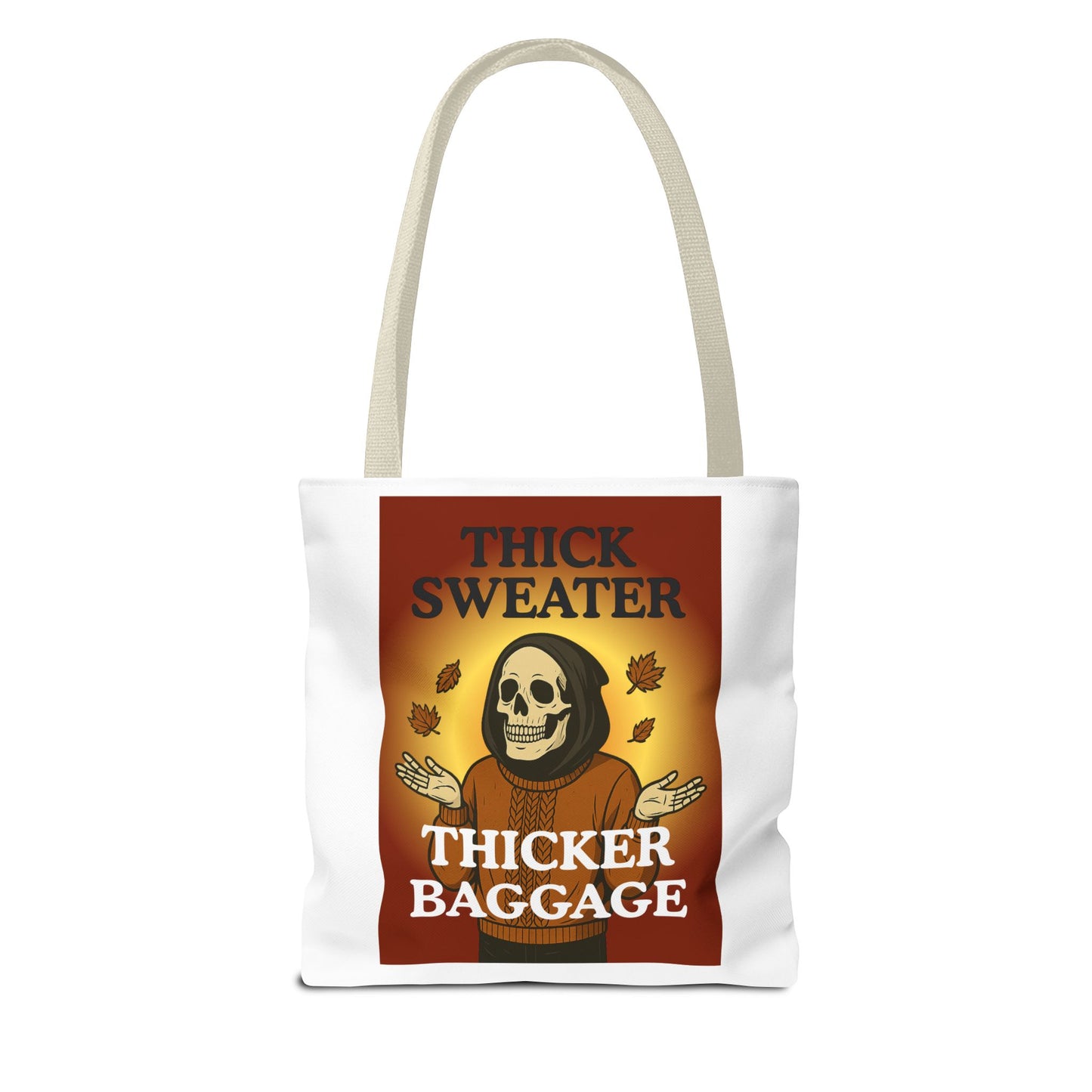 FaithStyles Fall-Themed Thicker Baggage Tote Bag, Halloween, Autumn Vibes, Eco-Friendly Gift, Spooky Baggage, Seasonal Carryall, Shopping Bag, Casual Style