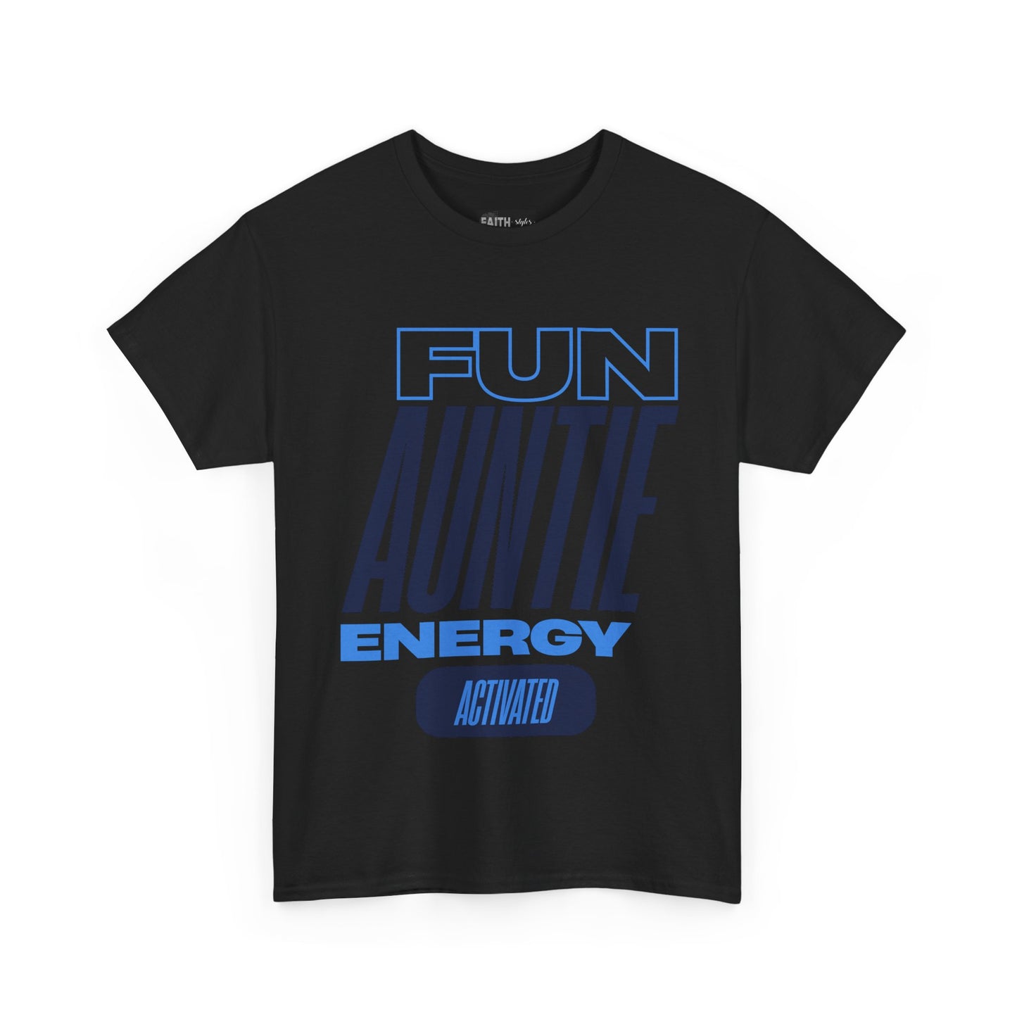 Fun Auntie Energy Activated Tee - Perfect Gift for Cool Aunts, Casual Wear, Gifting, Family Celebrations, Aunt's Day