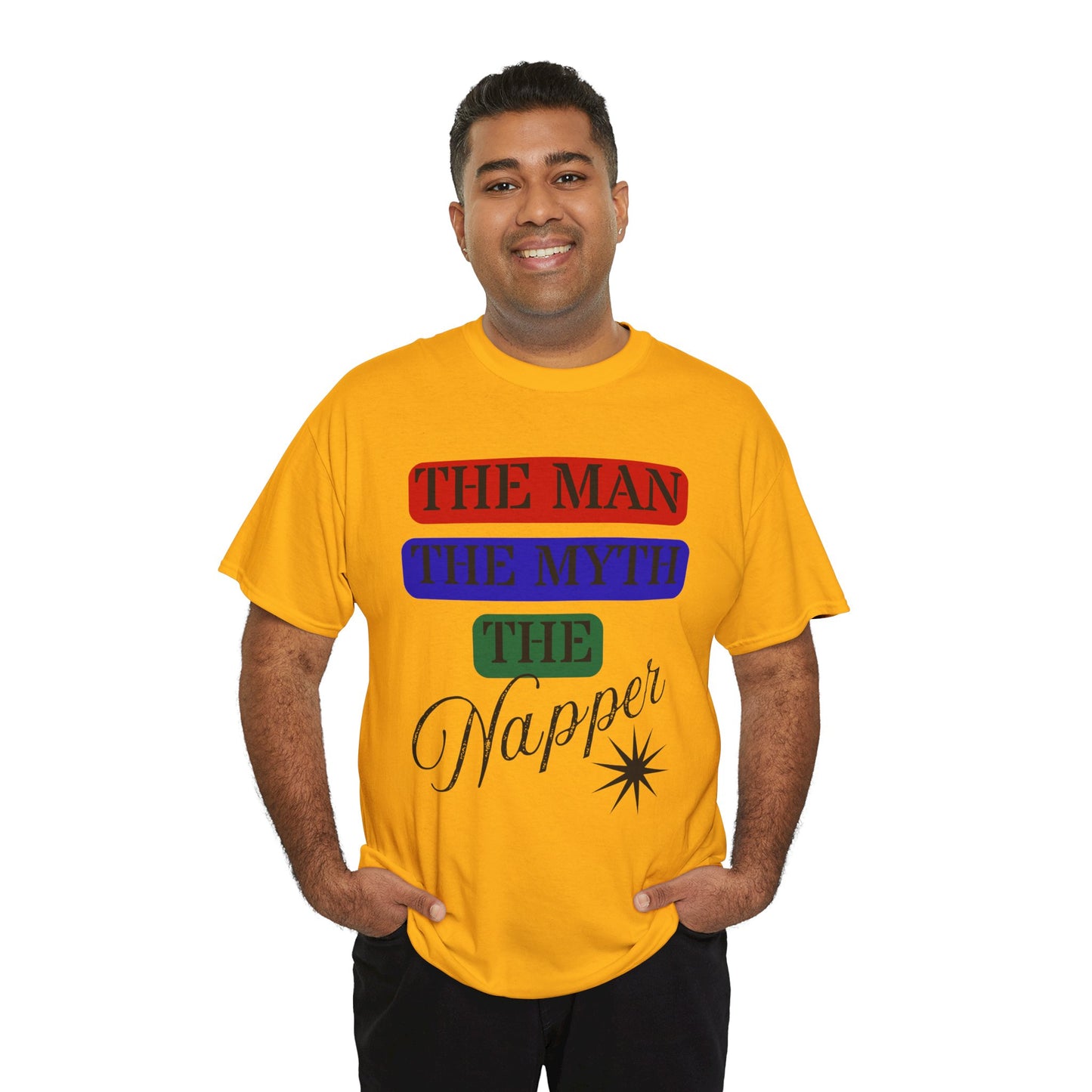 The Man, The Myth, The Napper Tee - Funny Unisex Cotton T-Shirt, Gift for Nap Lovers, Humor Apparel, Relaxation Shirt, Fun Sleepwear