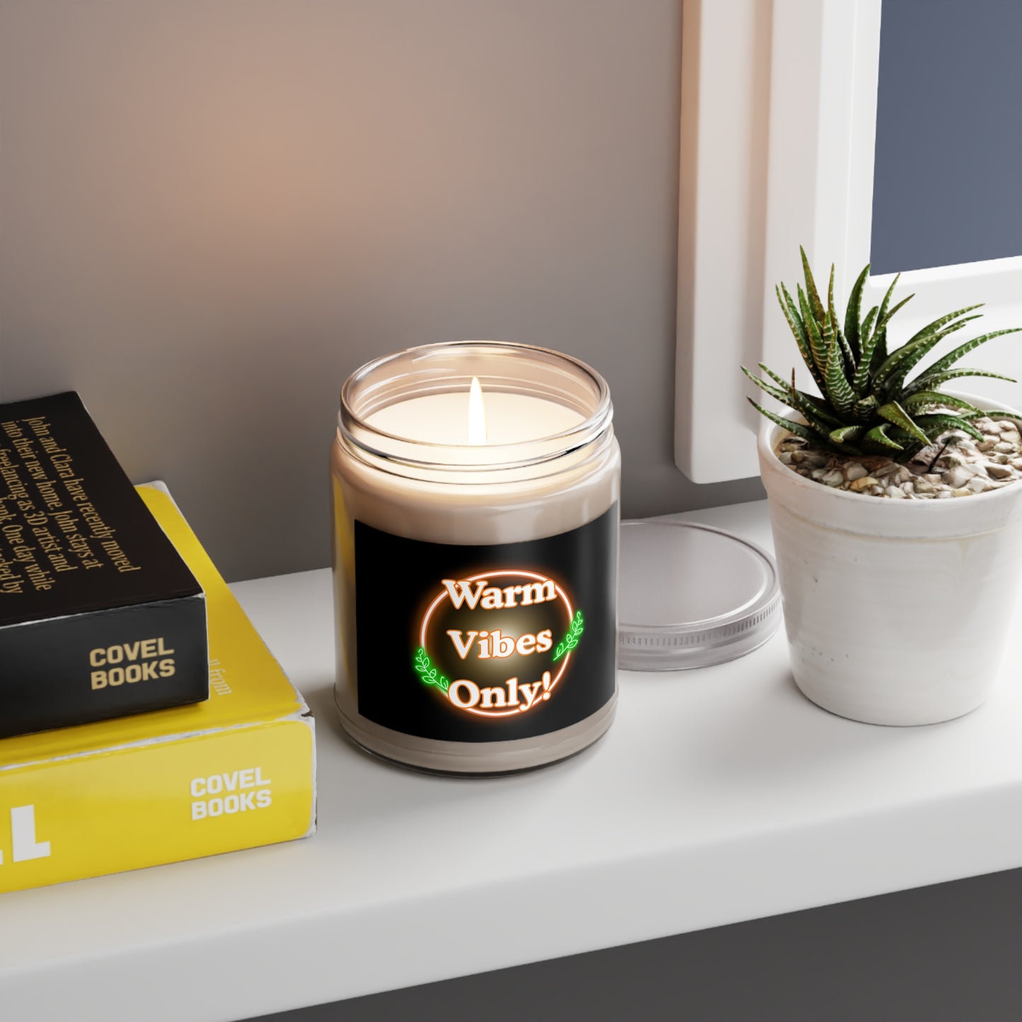 Warm Vibes Only! Scented Soy Candle, Relaxation Gift, Home Decor, Aromatherapy, Cozy Atmosphere