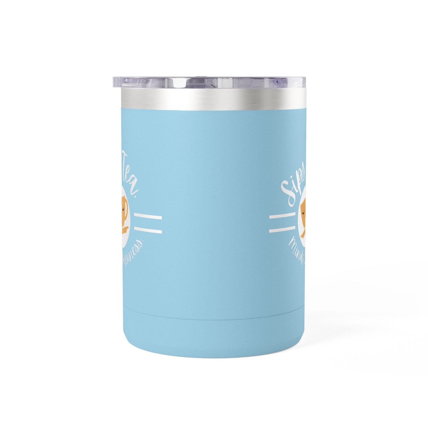 Coffee Lover's Tumbler with Sips Tea Design, Insulated Mug for Home, Travel, Gift for Coffee & Tea Lovers, Birthday, Office, Everyday Use