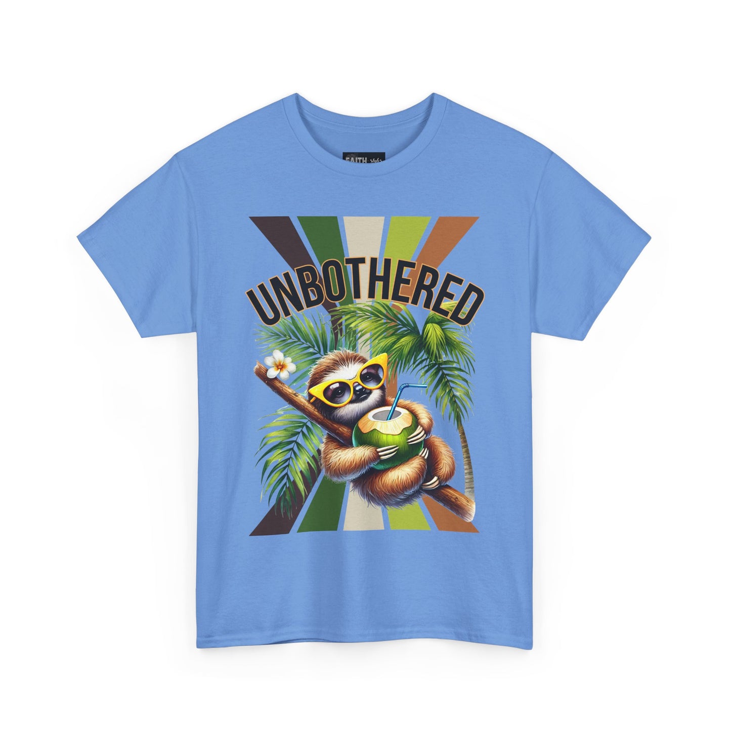 Chill Sloth Graphic Tee - Unbothered Cotton T-Shirt, Casual Wear, Perfect for Gifts, Nature Lovers, Relaxed Vibes