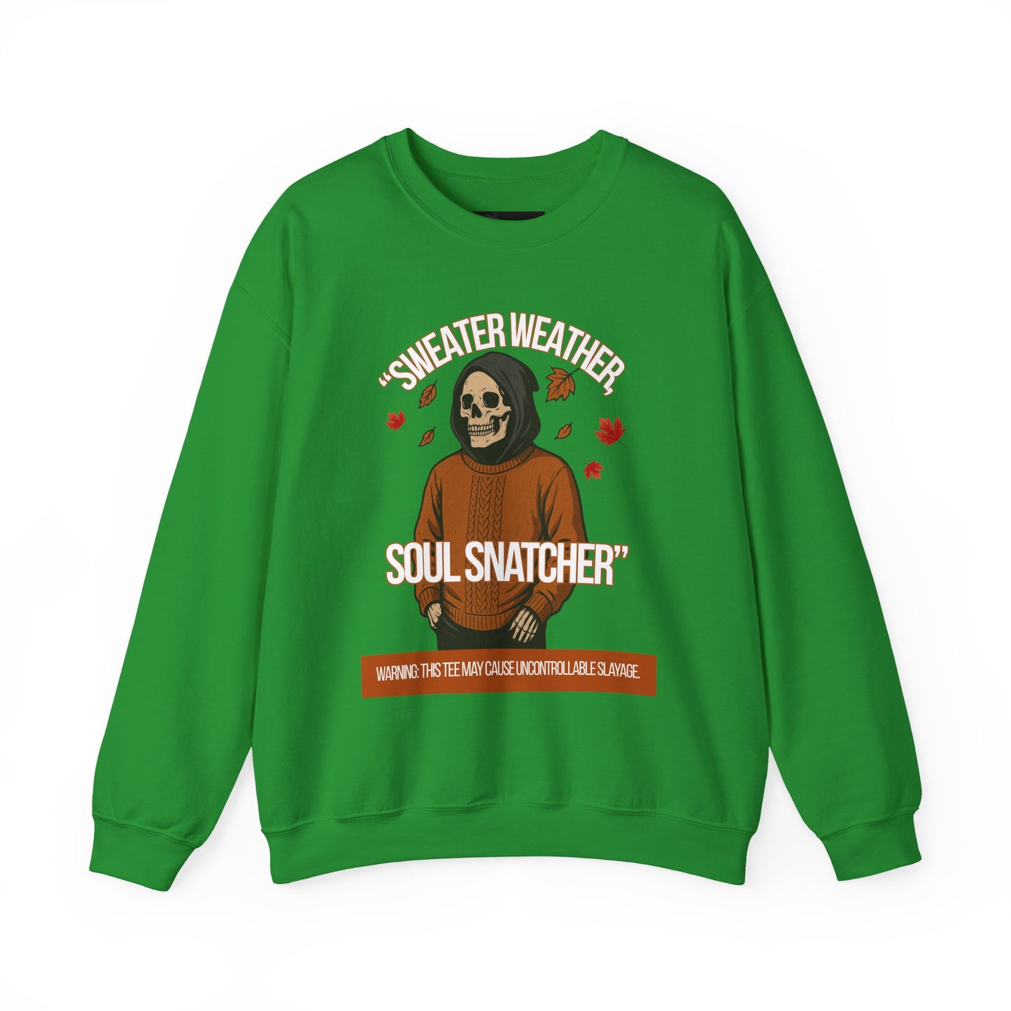 Soul Snatcher Crewneck Sweatshirt - Cozy Unisex Fall Apparel, Halloween Gift, Casual Streetwear, Autumn Fashion, Comfy Sweater