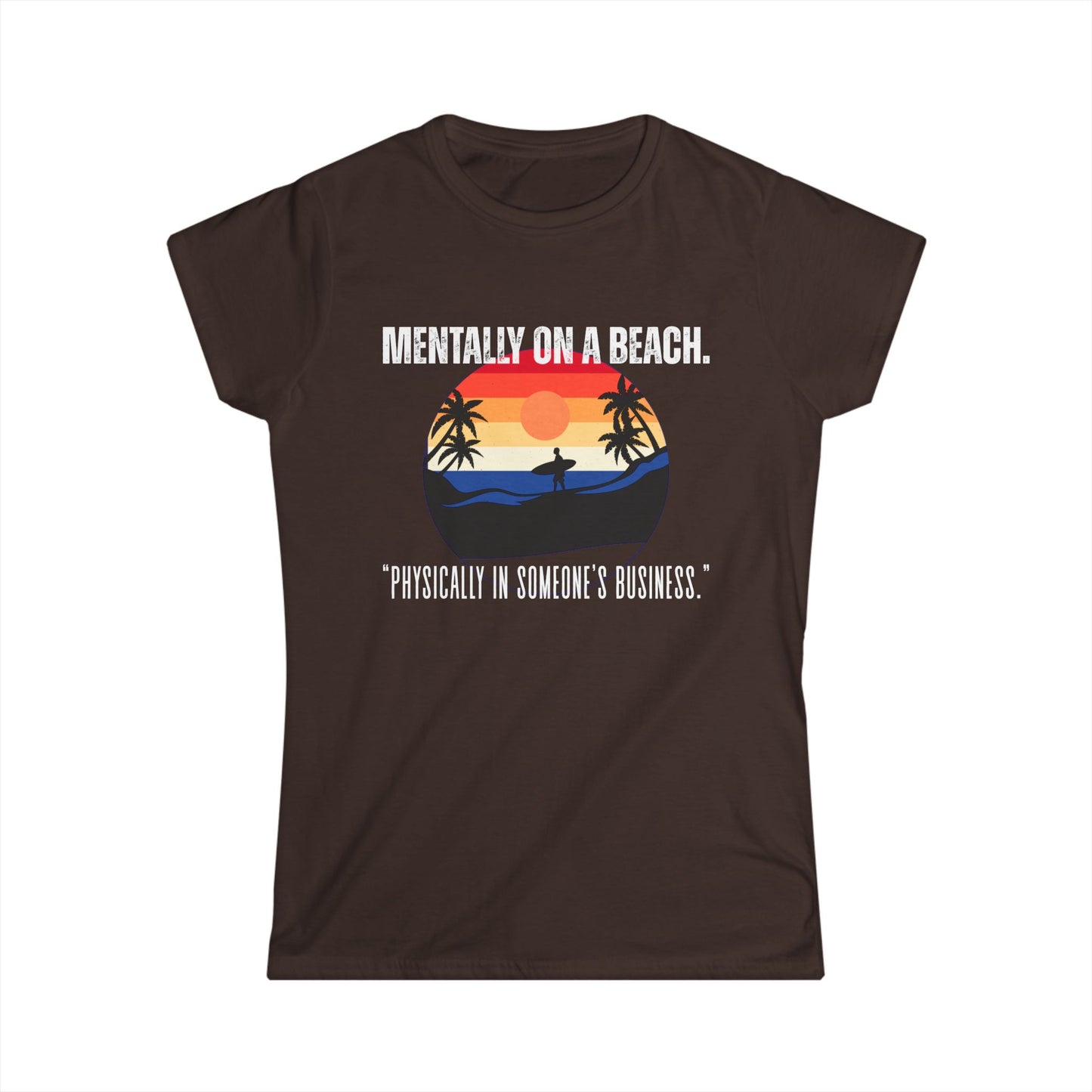 Beach Vibes Women's Tee - Relaxed Style, Gift for Vacation Lovers, Summer Outfits, Casual Wear, Travel Shirts
