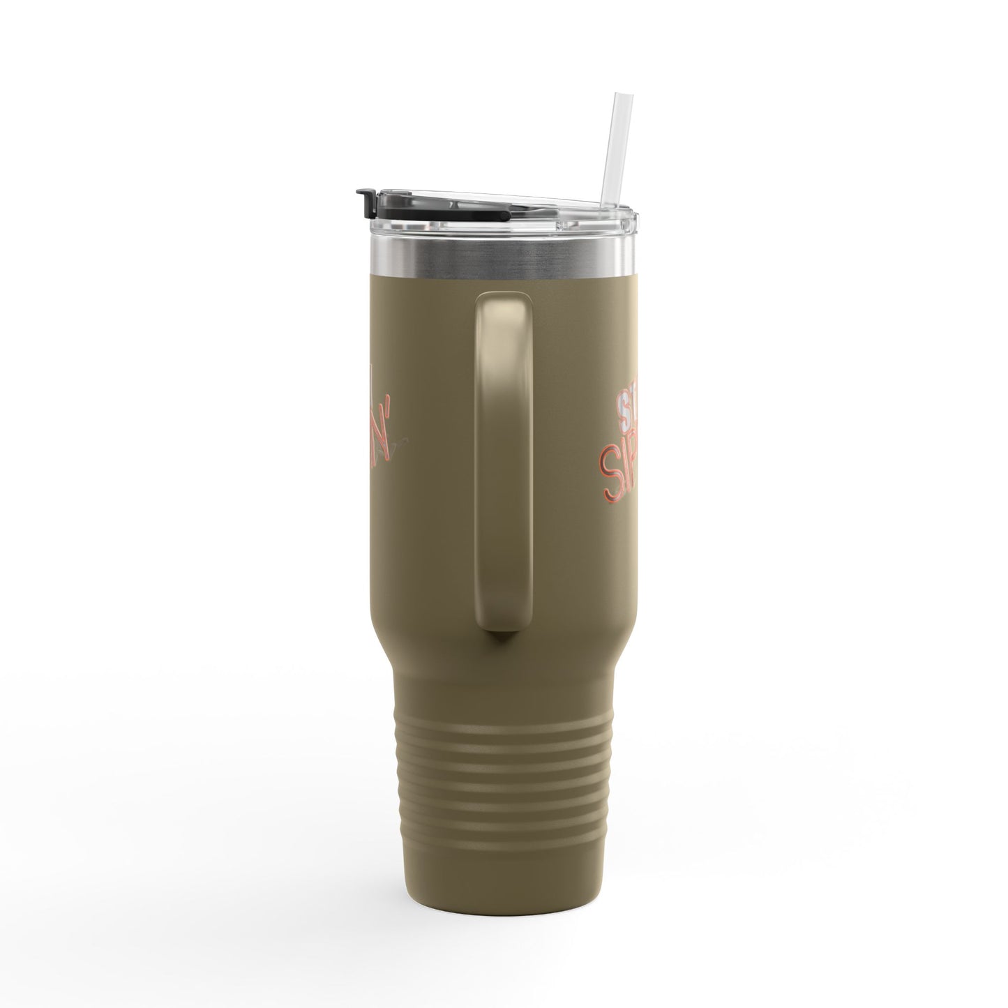 Insulated Travel Mug for On-the-Go, Stay Sippin' Coffee Cup, 40oz Beverage Tumbler, Perfect for Road Trips, Gifts for Her, Summer Travel