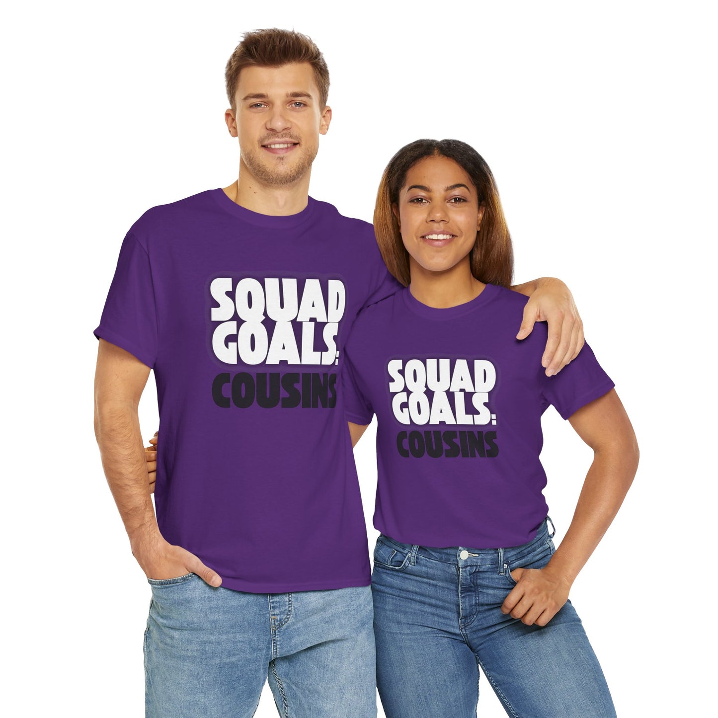 Cousins Squad Goals T-Shirt, Family Reunion Shirt, Unisex Graphic Tee, Cousin Gift, Summer BBQ Style, Matching Family Apparel