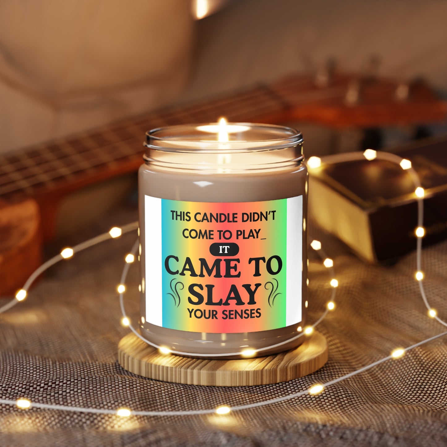 Vibrant Soy Candles with Playful Scent