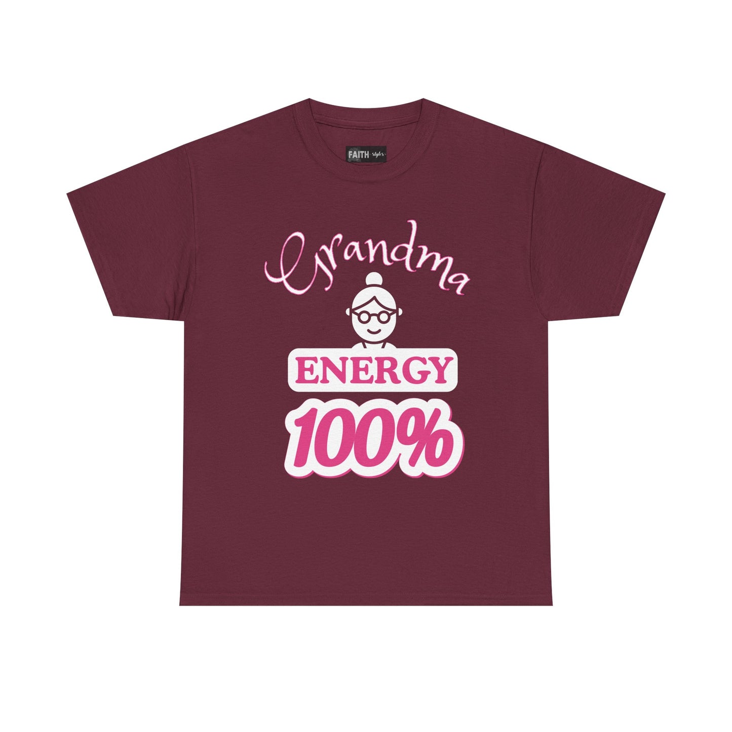 Fun Grandma Energy T-Shirt, Gift for Grandmothers, Casual Tee, Family Reunion Wear, Cute Gift for Mother's Day, Humor Shirt