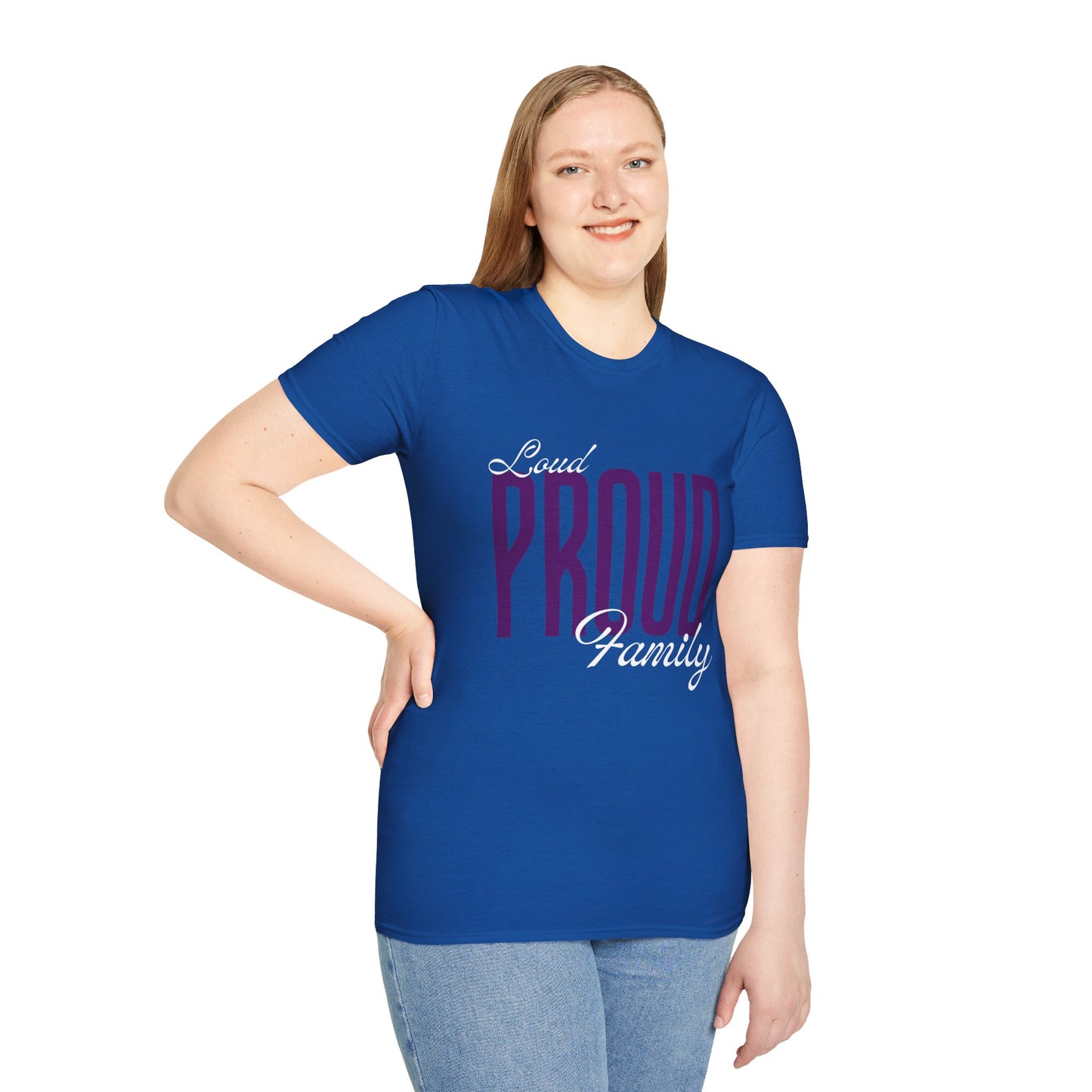 Proud Family Unisex T-Shirt, Lightweight Tee, Family Reunion Gift, Holiday Apparel, Personalized T-Shirt, Soft Cotton Top